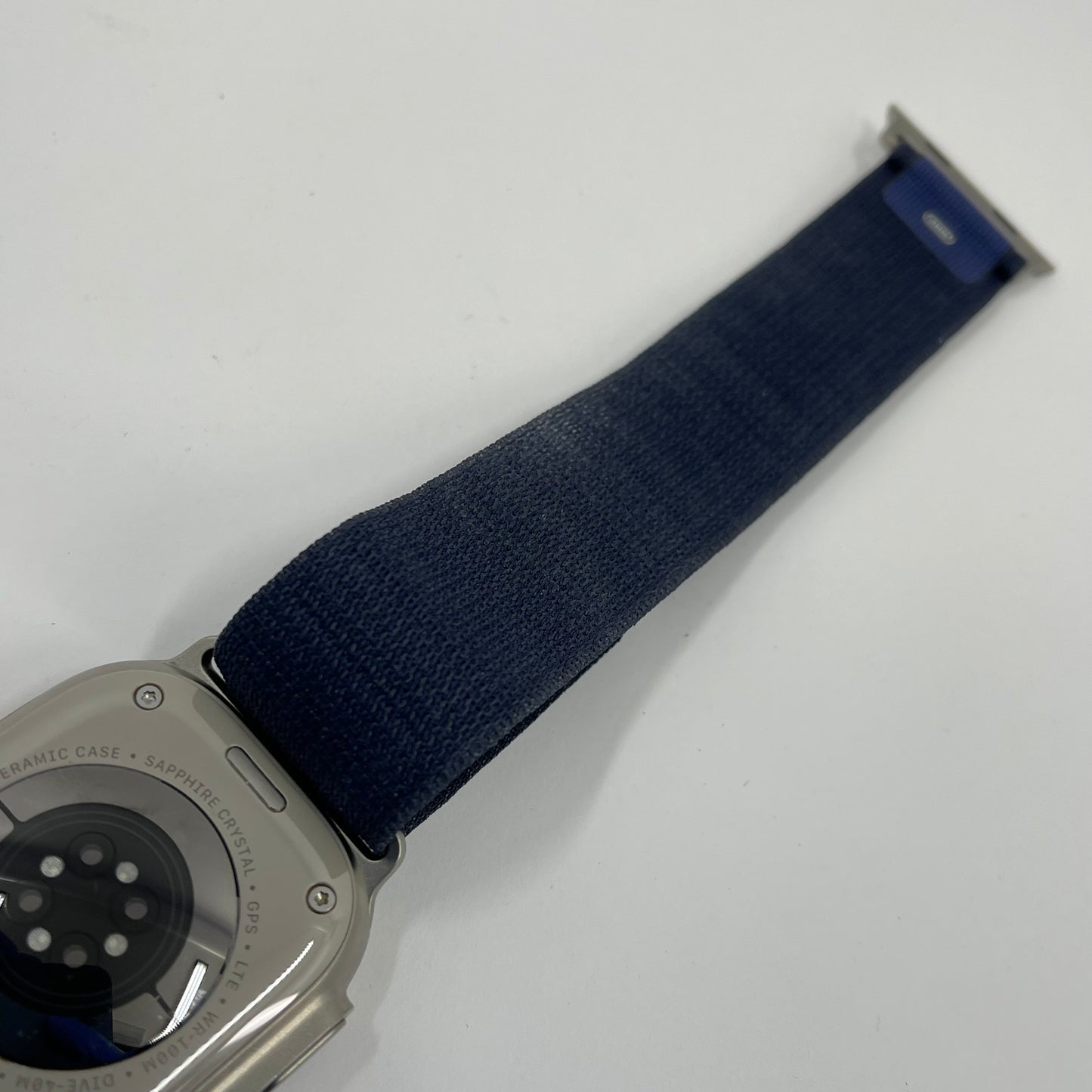 Unlocked Apple Watch Ultra 49MM Natural Titanium Blue Alpine Loop MQEU3LL/A