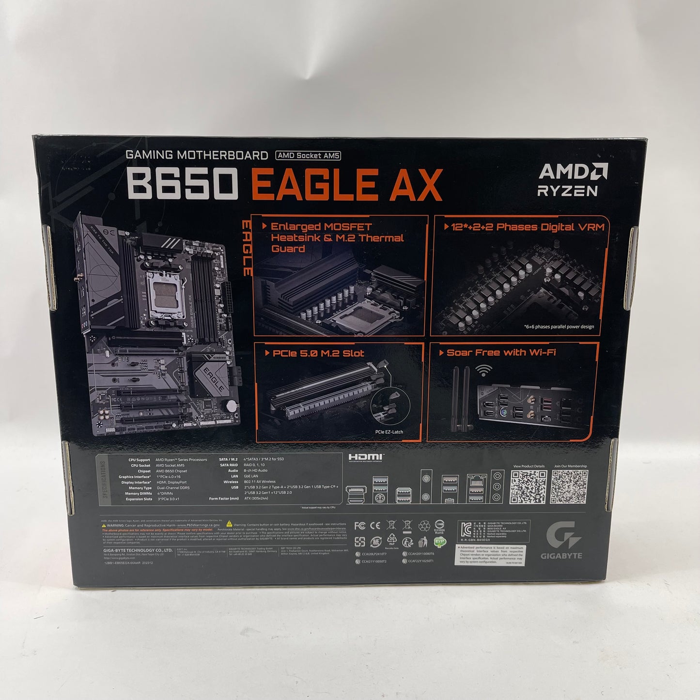 New Gigabyte B650 Eagle AX AM5 ATX Gaming Motherboard