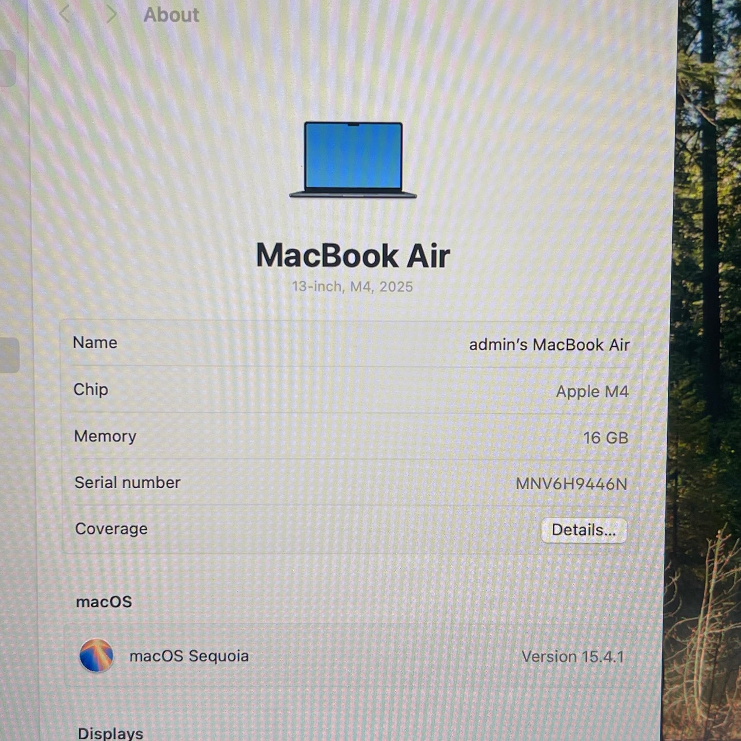 2025 Apple MacBook Air 13.3" M4 8C GPU 4.5GHz 16GB RAM 256GB SSD A3240