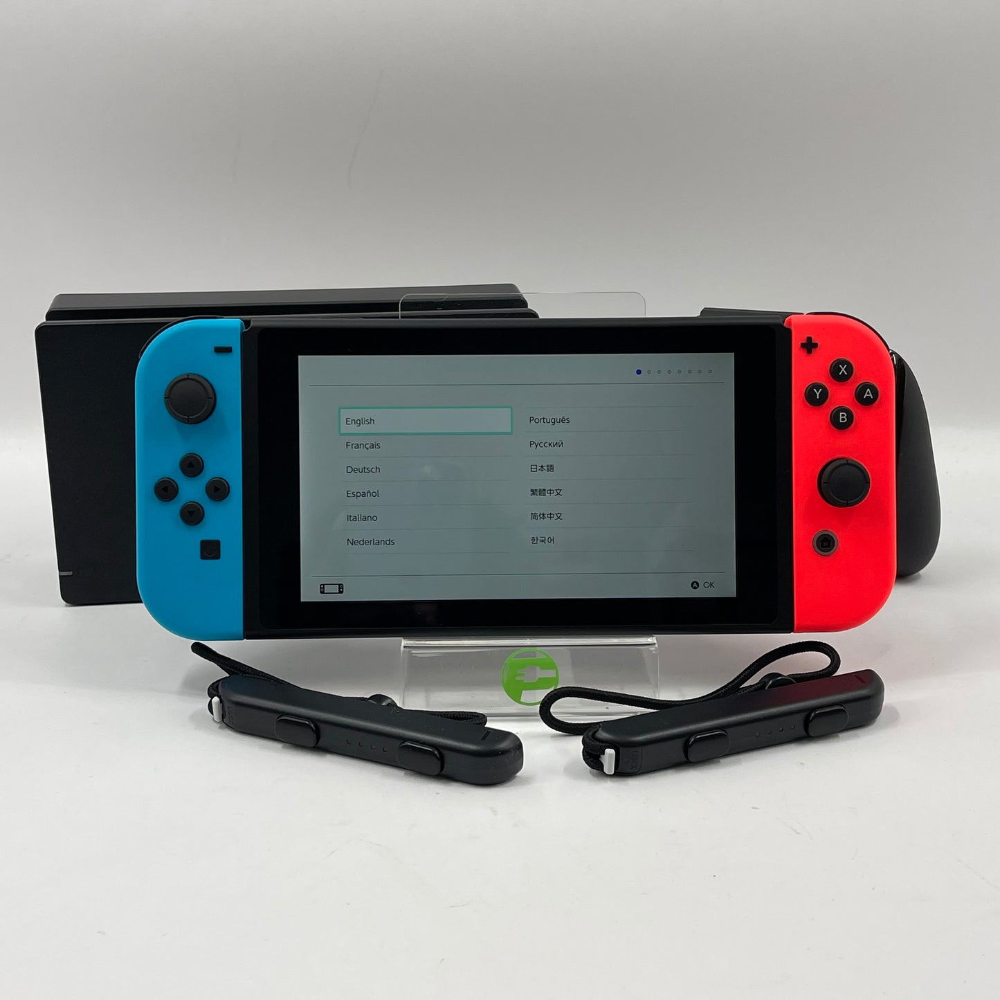 Nintendo Switch v2 Video Game Console HAC-001(-01) Neon Red/Neon Blue