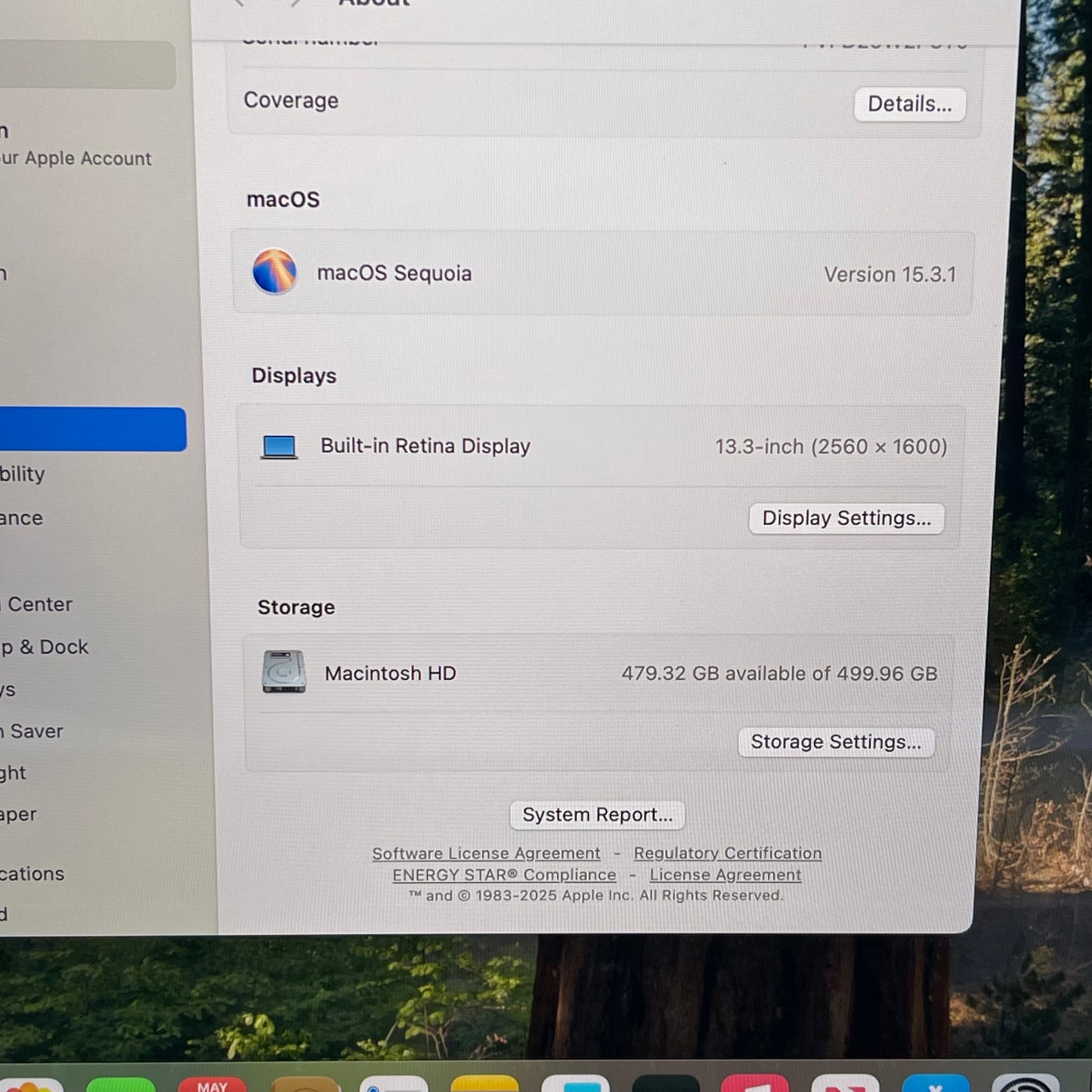 2020 Apple MacBook Pro 13" i5 1.4GHz 8GB RAM 512GB SSD Space Gray A2289