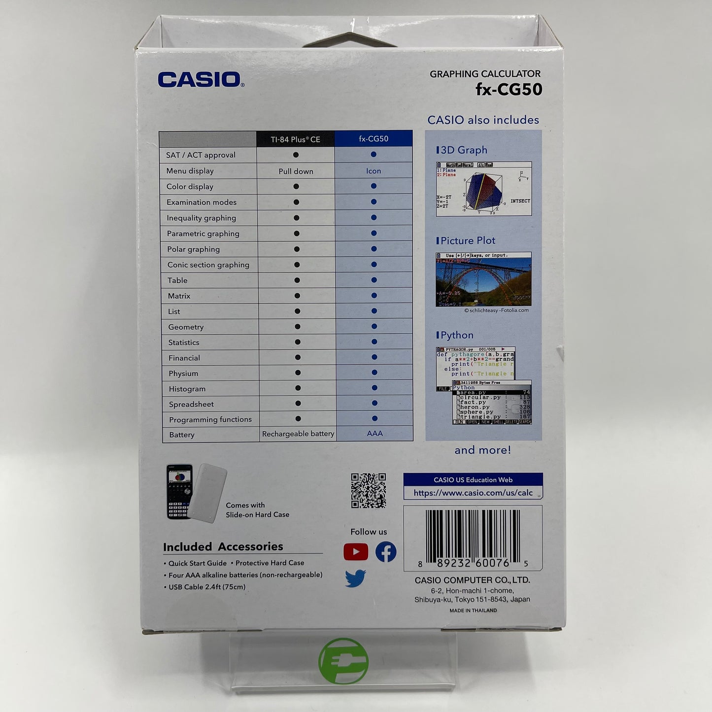 New Casio fx-CG50 Graphing Calculator