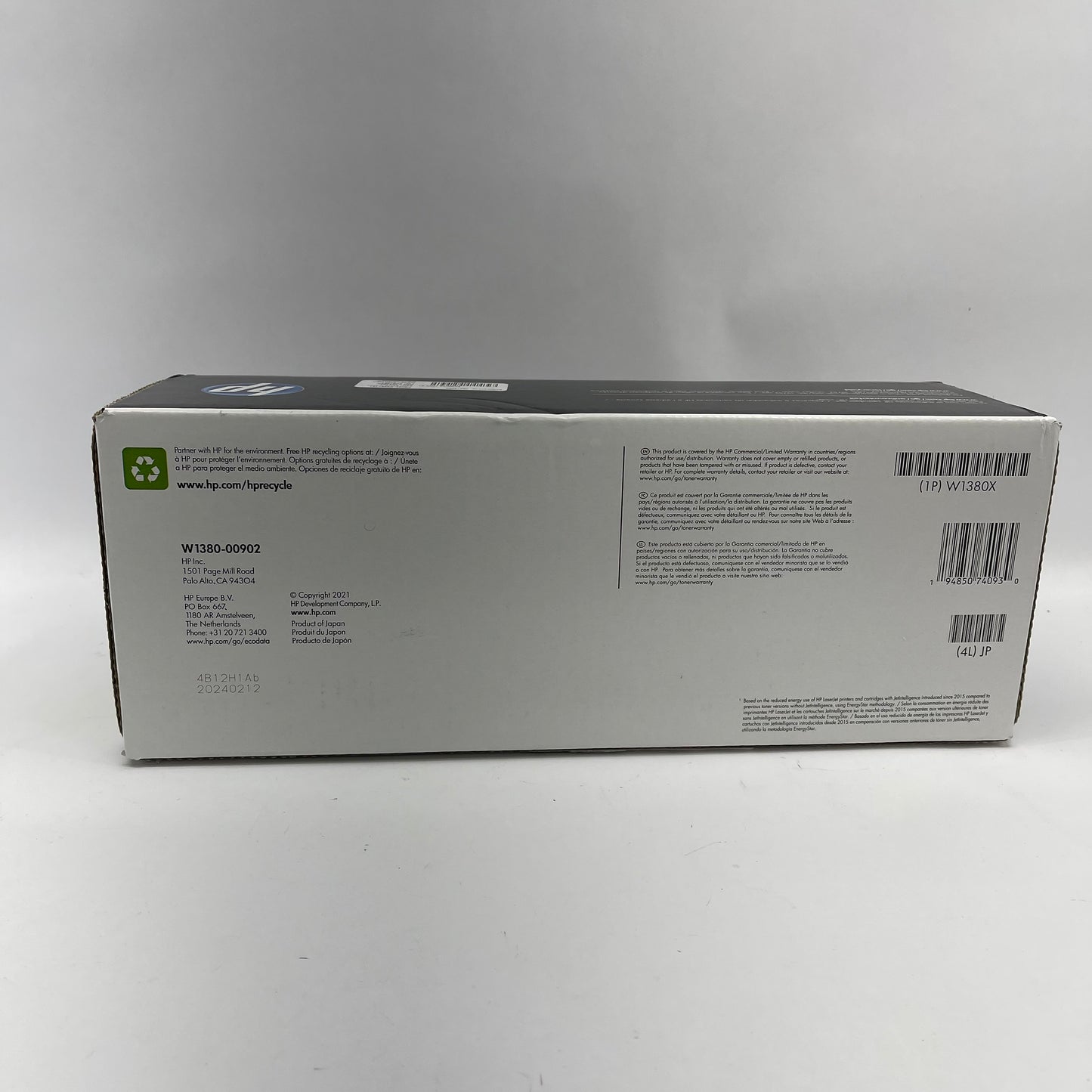New HP 138X W1380X Black Toner Cartridge