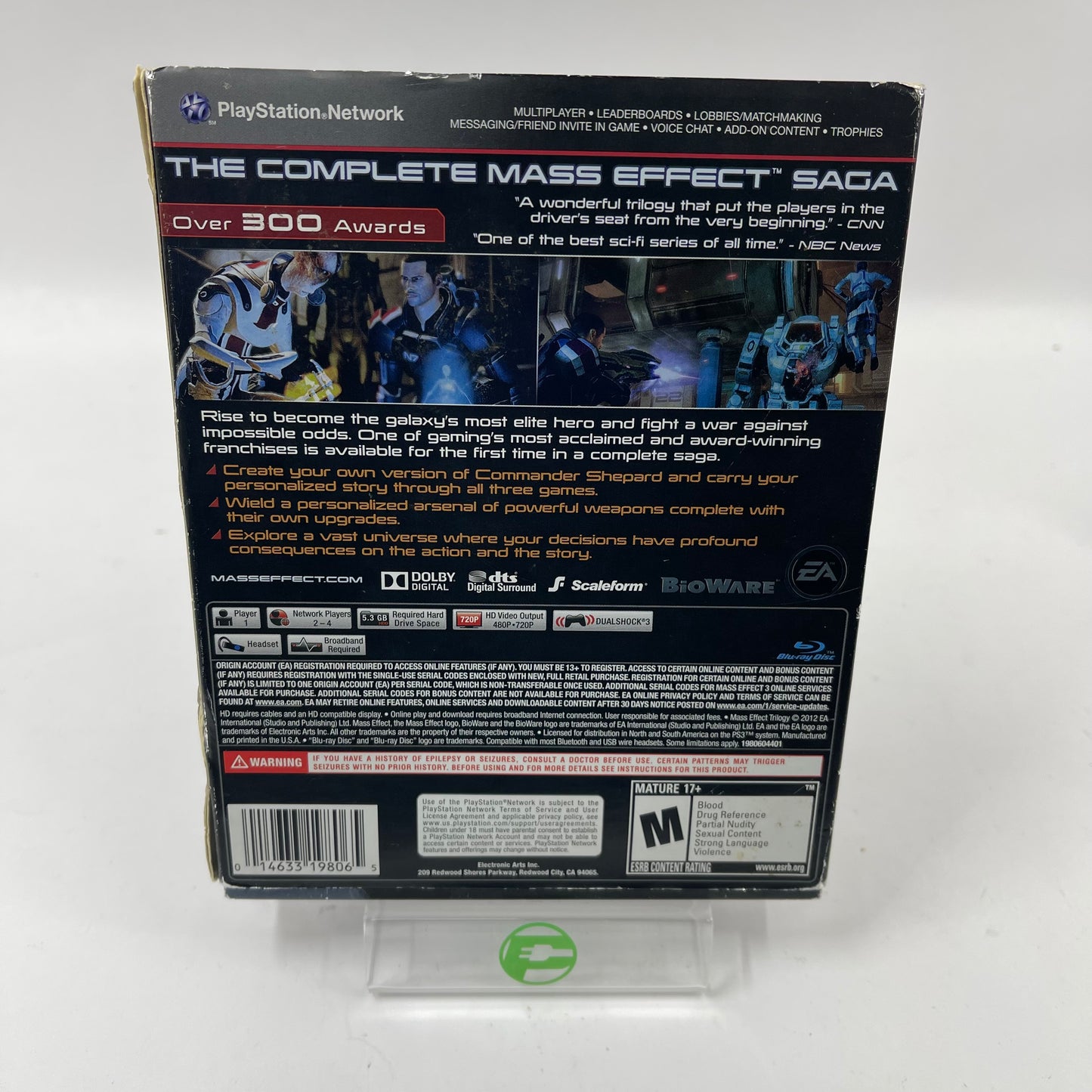 Mass Effect Trilogy (Sony PlayStation 3 PS3, 2012)