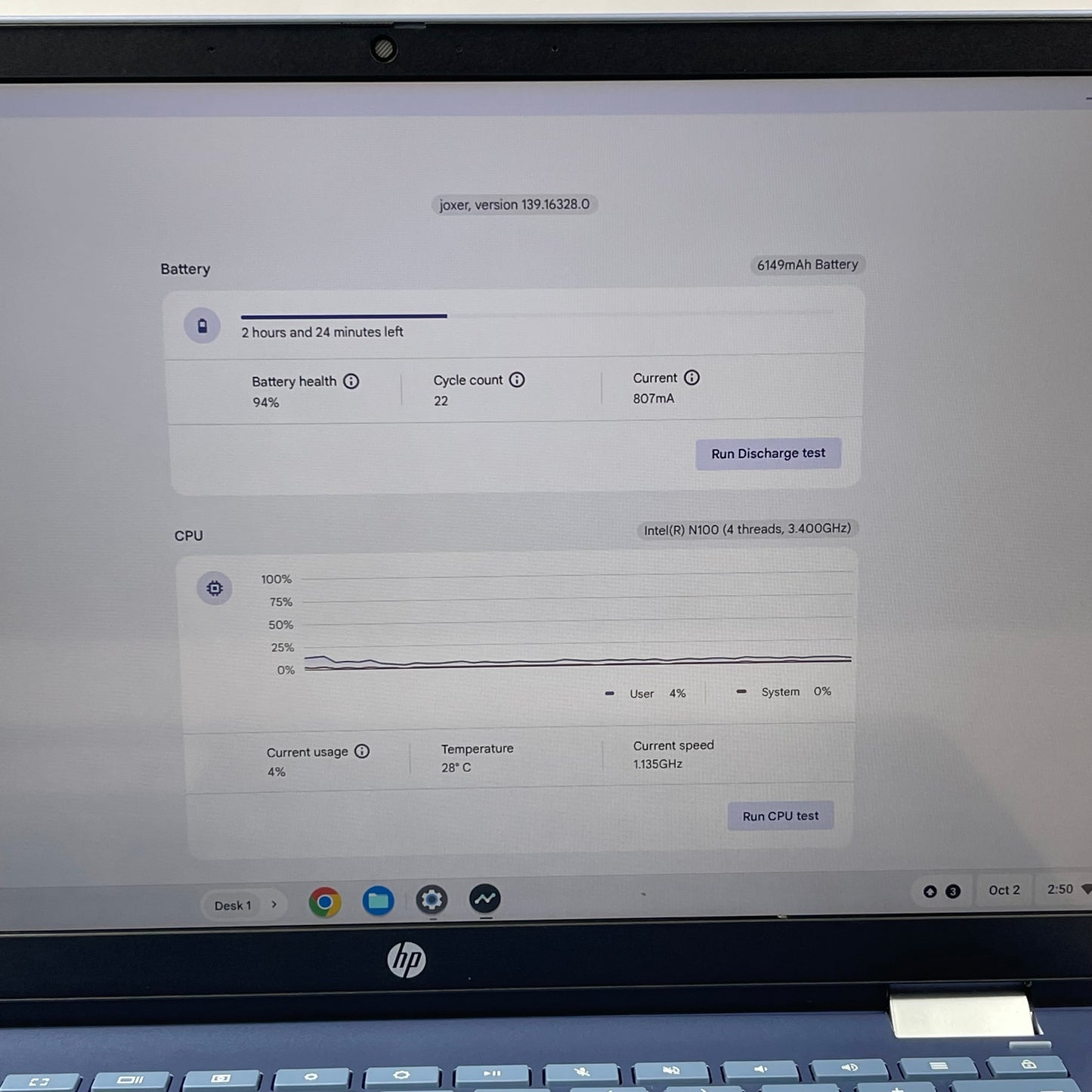 HP Chromebook x360 14B-CD0130WM 14" N100 3.4GHz 4GB RAM 64GB SSD