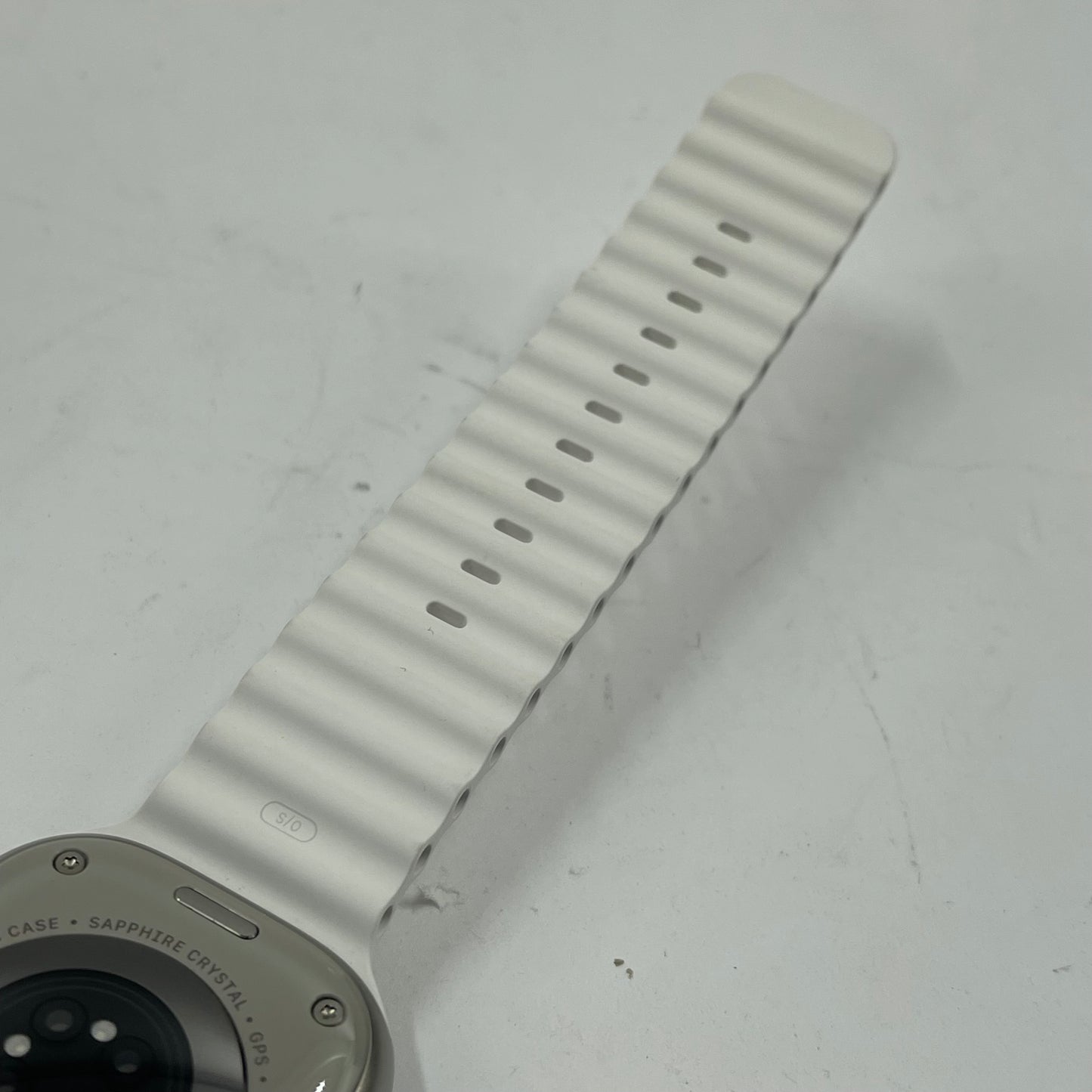 Unlocked Apple Watch Ultra 49MM Natural Titanium White Ocean Band GA02998-US