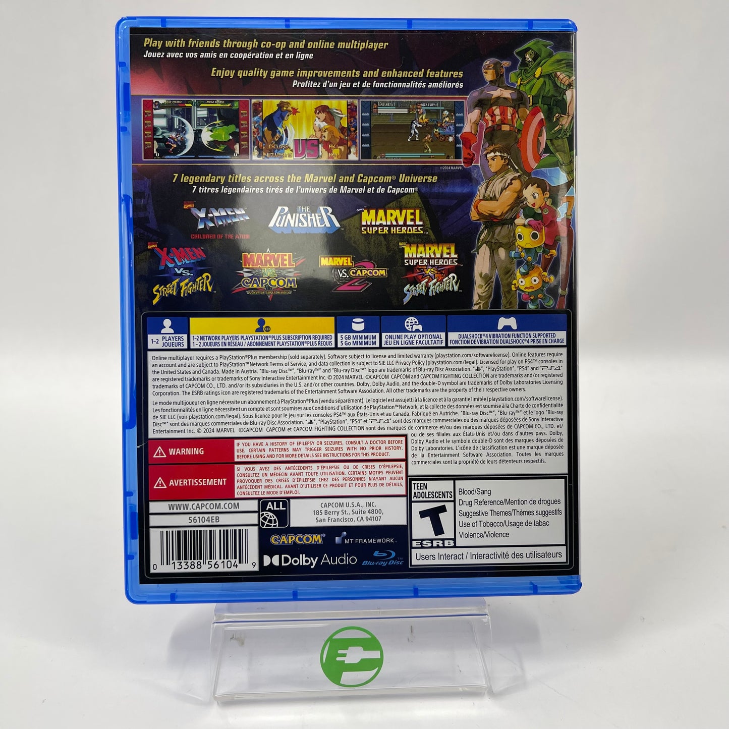 Marvel Vs. Capcom Fighting Collection: Arcade Classics (Sony PlayStation 4 PS4)
