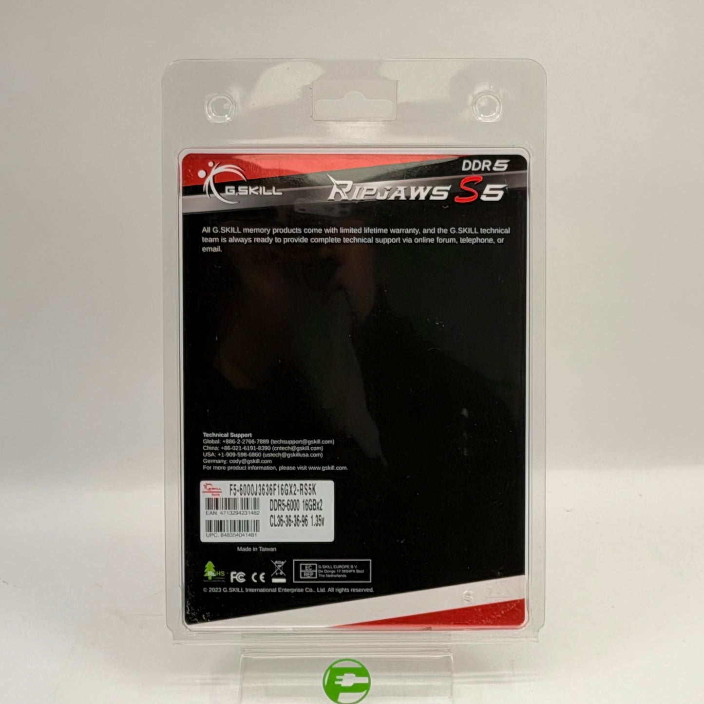 New G.Skill Ripjaws S5 32GB (2x16GB) RAM DDR5 6000MHz F5-6000J3636F16GX2-RS5K