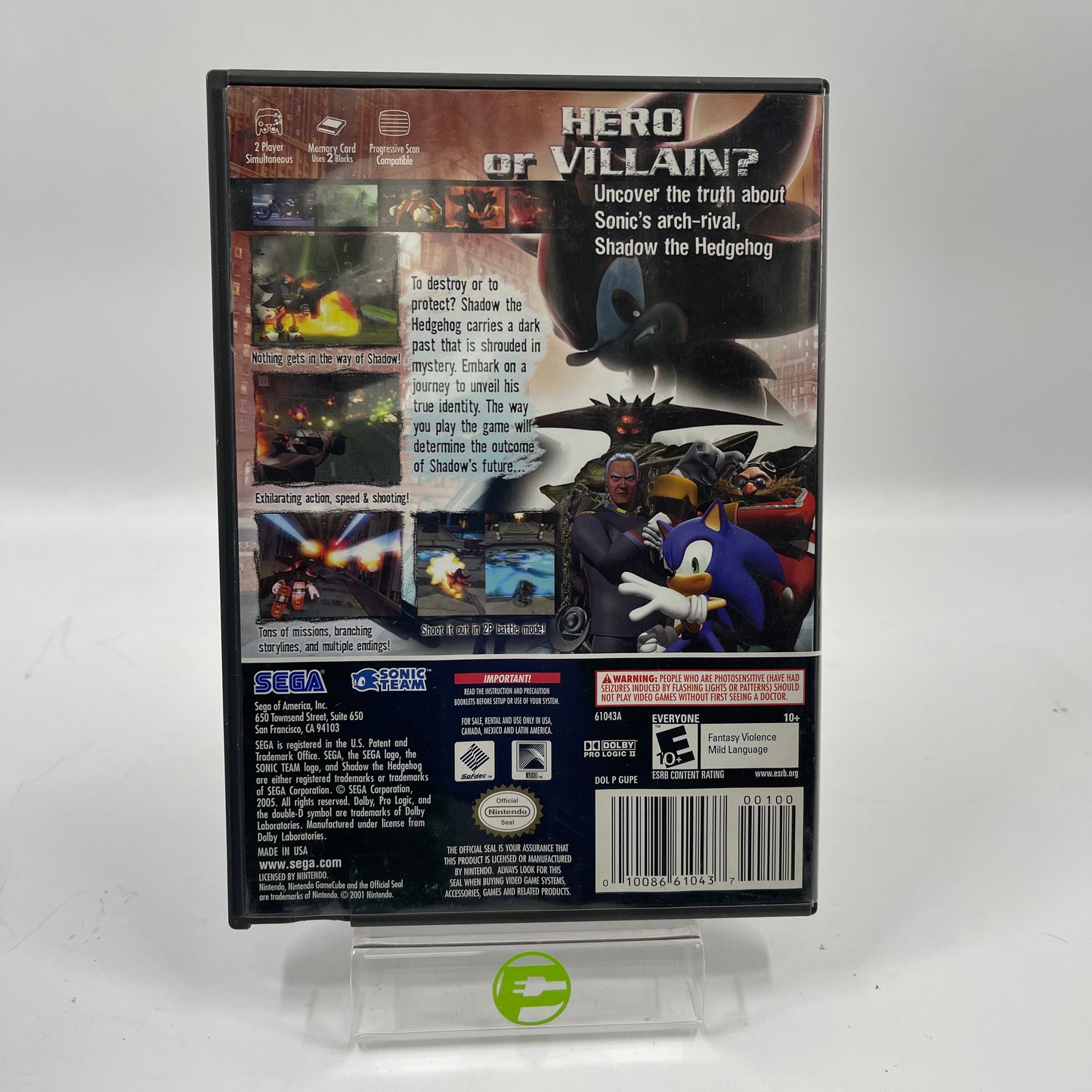 Shadow the Hedgehog (Nintendo GameCube, 2005)