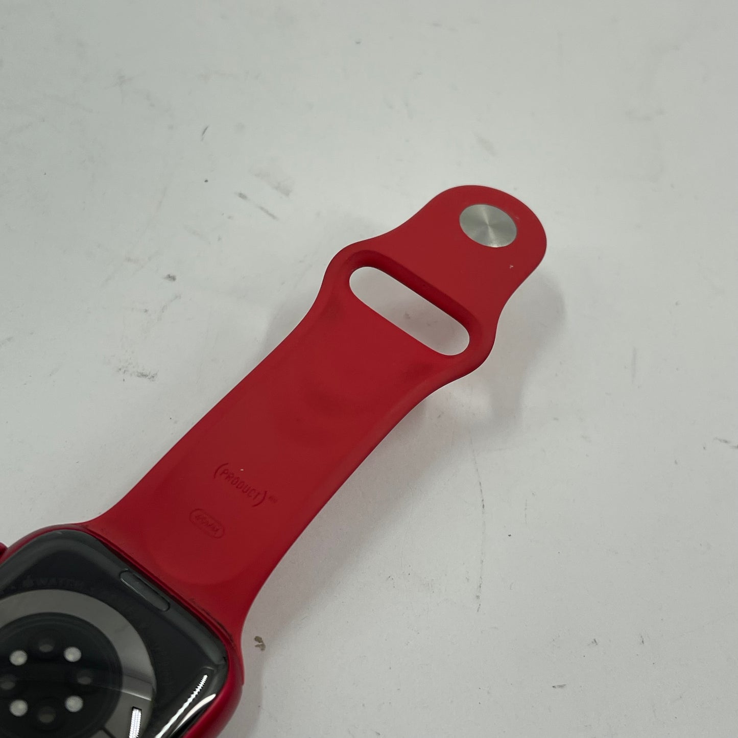 GPS Only Apple Watch Series 9 45MM Product Red Aluminum Red Sport Band A2980