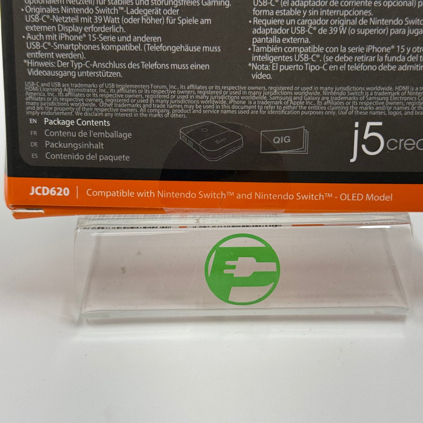 New J5Create JCD620 Mini Docking Station Compatible With Nintendo Switch OLED