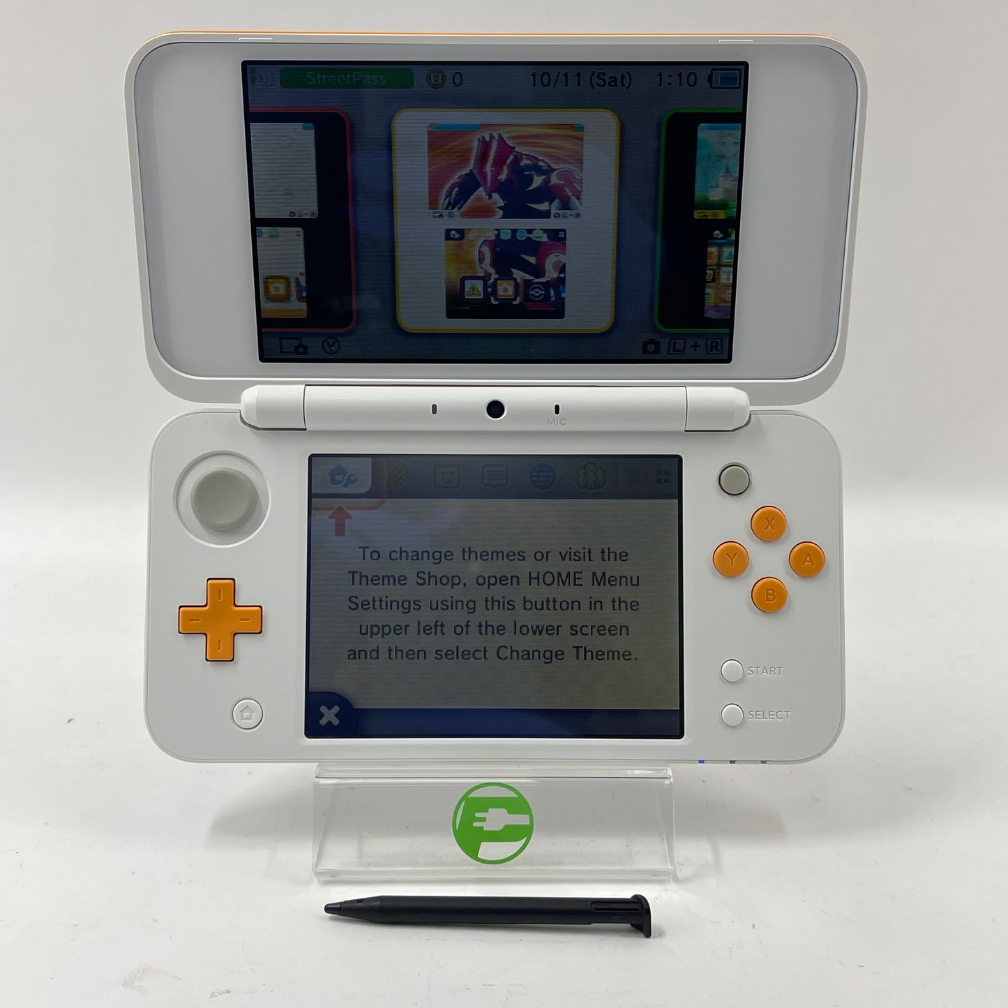 Nintendo 2DS XL Handheld Game Console JAN-001 White/Orange