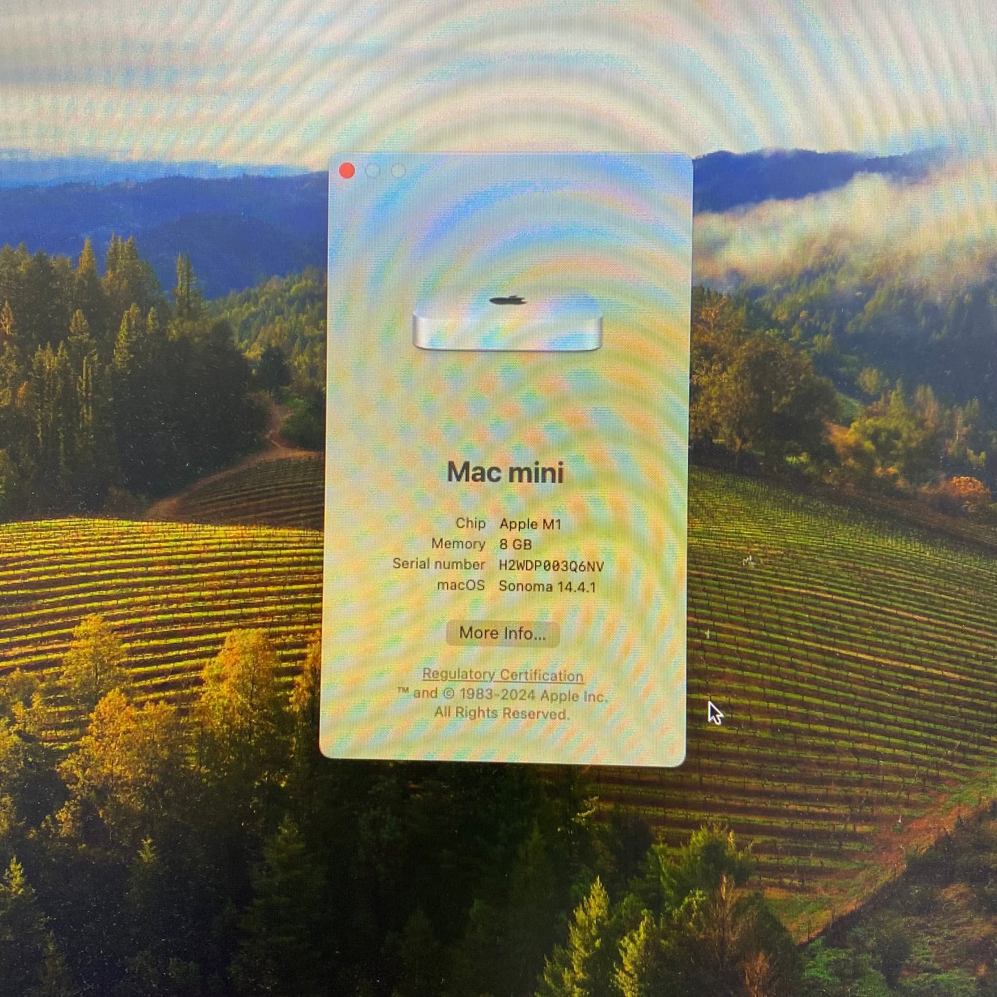 2020 Apple Mac Mini M1 3.2GHz 8GB RAM 256GB SSD Silver A2348