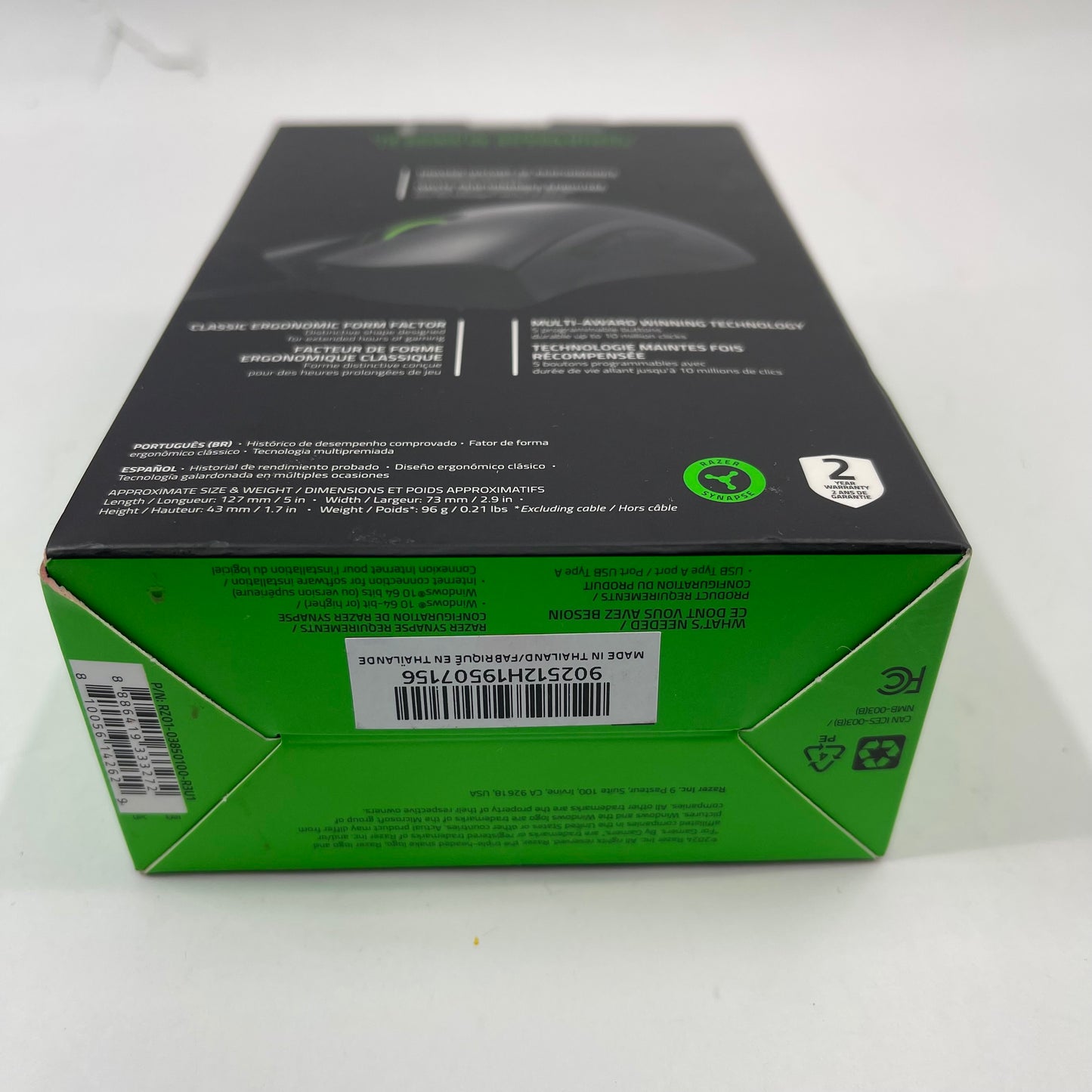 New Razer Deathadder Essential Ergonomic Wired Gaming Mouse RZ01-03850100-R3U1