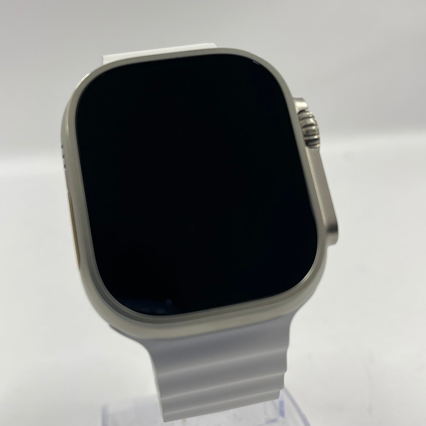 Unlocked Apple Watch Ultra 49MM Natural Titanium White Ocean Band GA02998-US