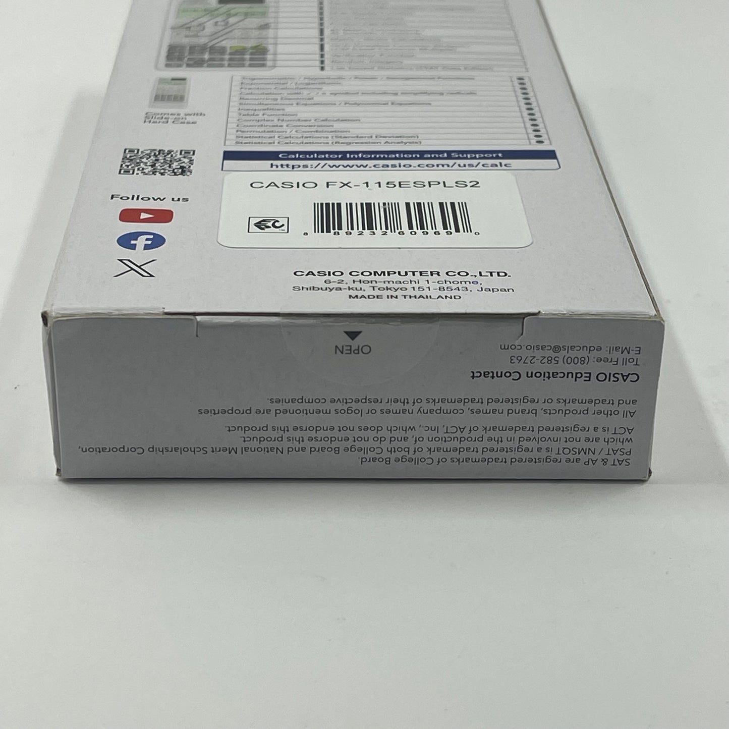 New Casio FX-115ES Plus Scientific Calculator White
