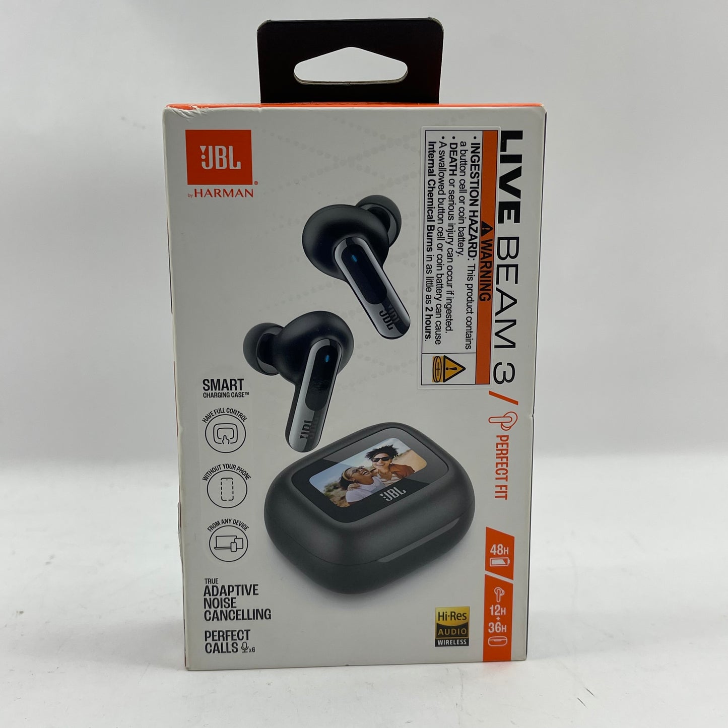 New JBL Live Beam 3 Wireless Earbuds JBLLIVEBEAM3BLKAM
