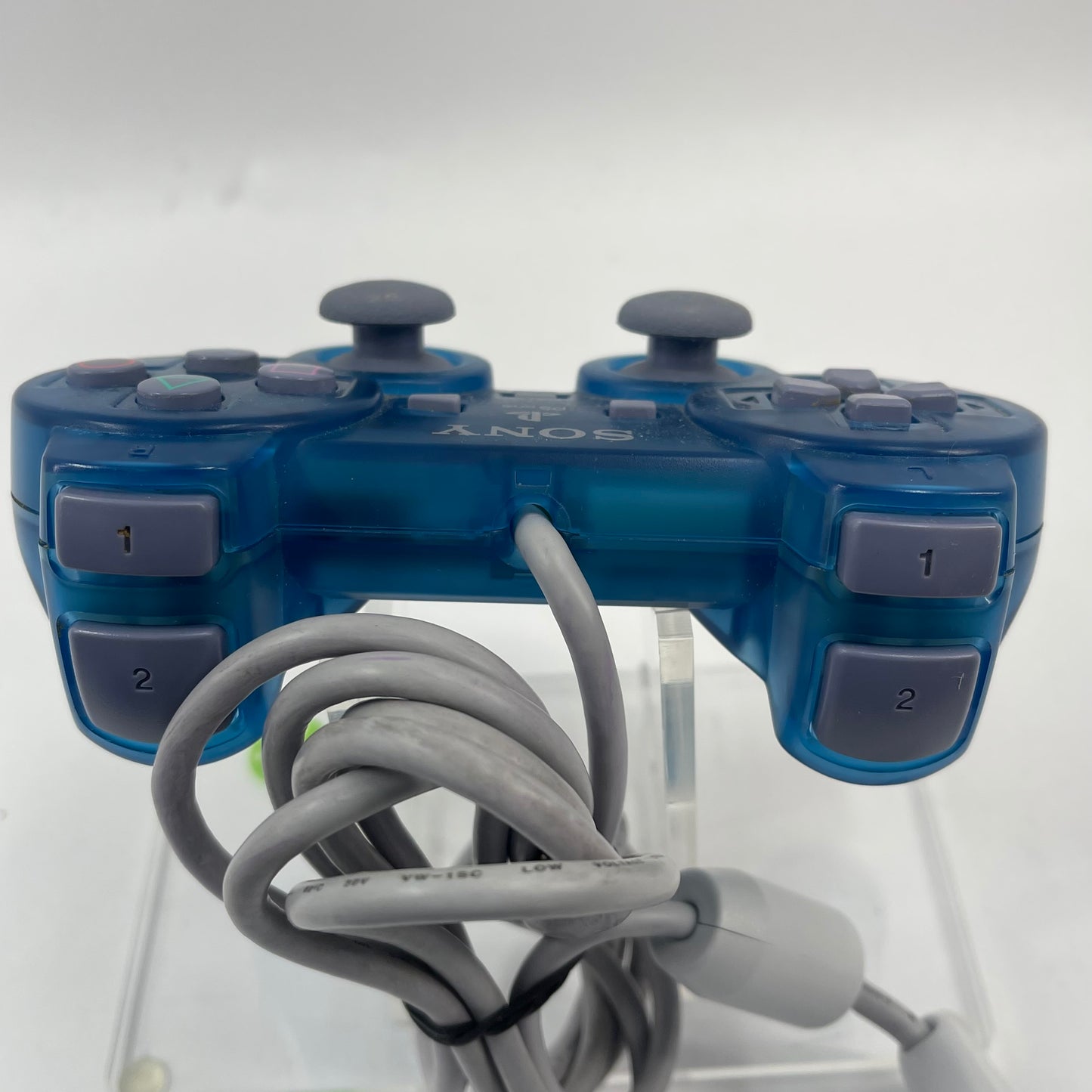 Sony PlayStation 1 PS1 PSOne DualShock Wired Controller Clear Blue SCPH-110
