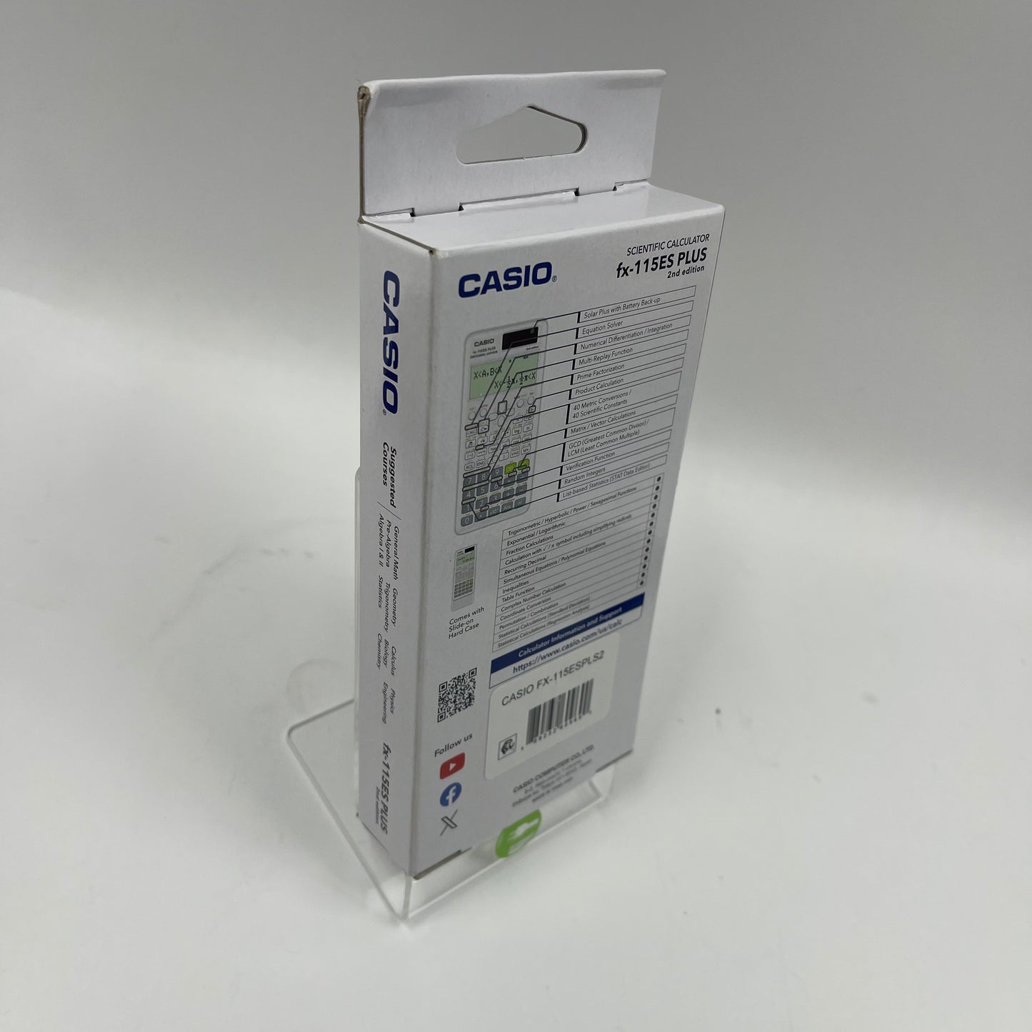 New Casio FX-115ES Plus Scientific Calculator White