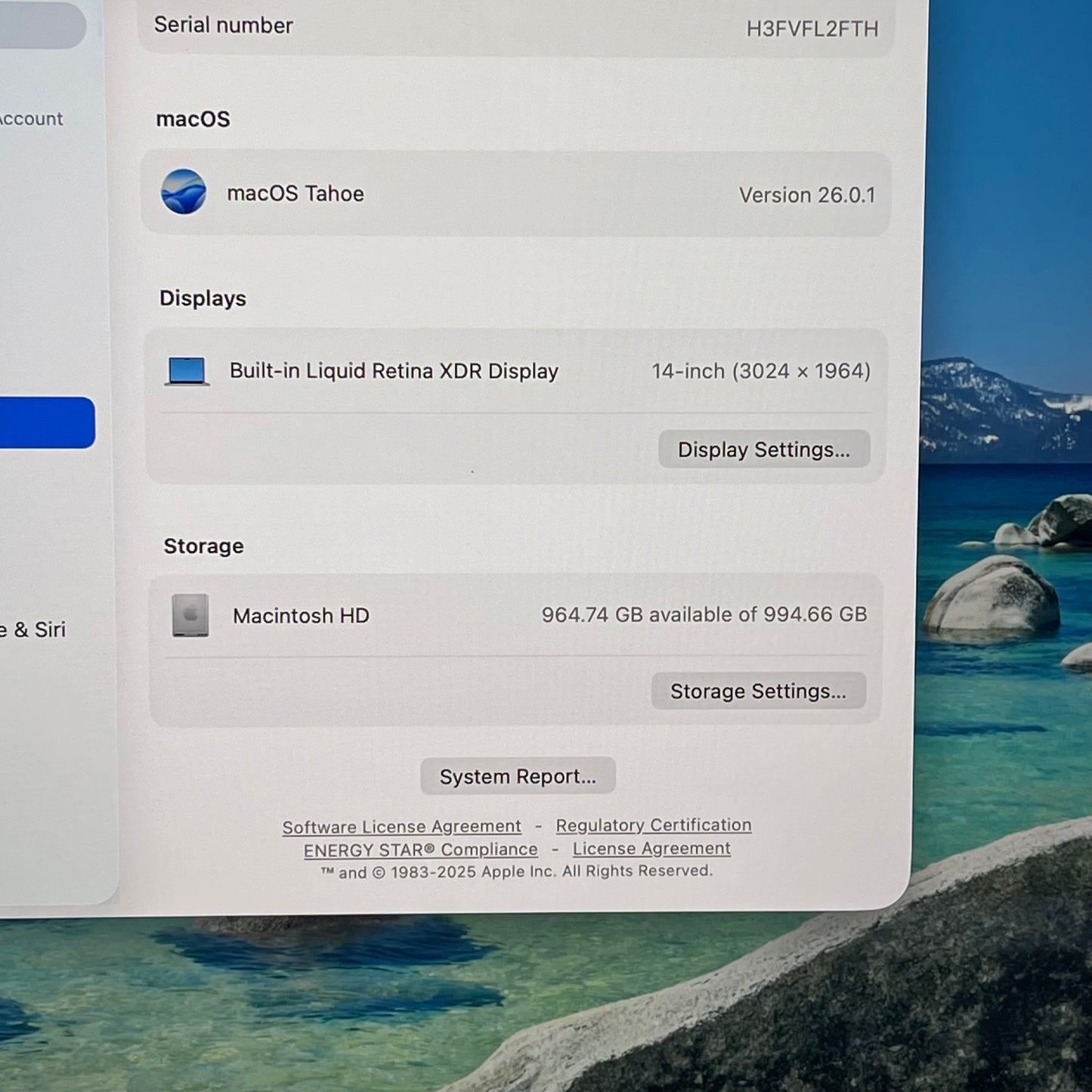 2023 Apple MacBook Pro 14" M3 10C GPU 4.0GHz 16GB RAM 1TB SSD A2918