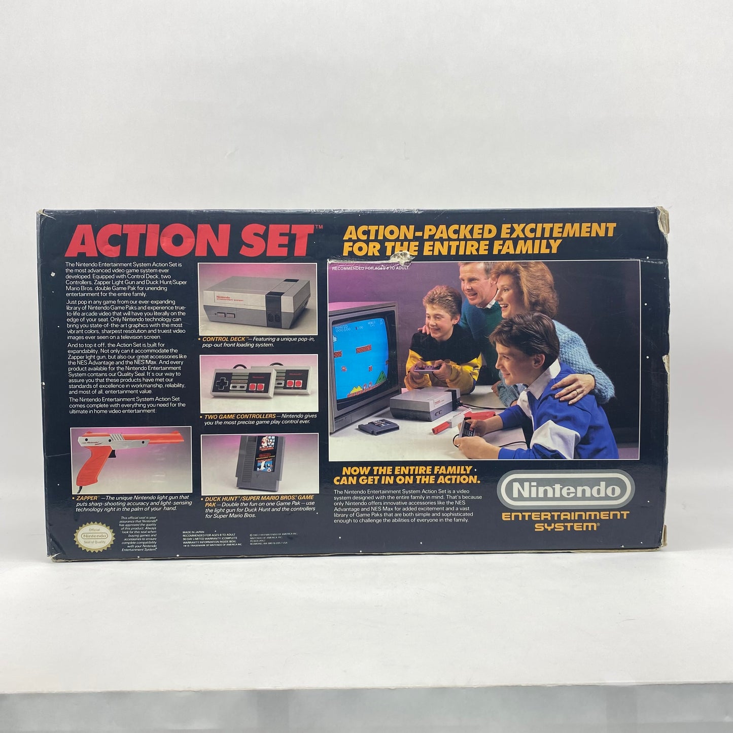 Nintendo Entertainment System NES Video Game Console NES-001 Gray