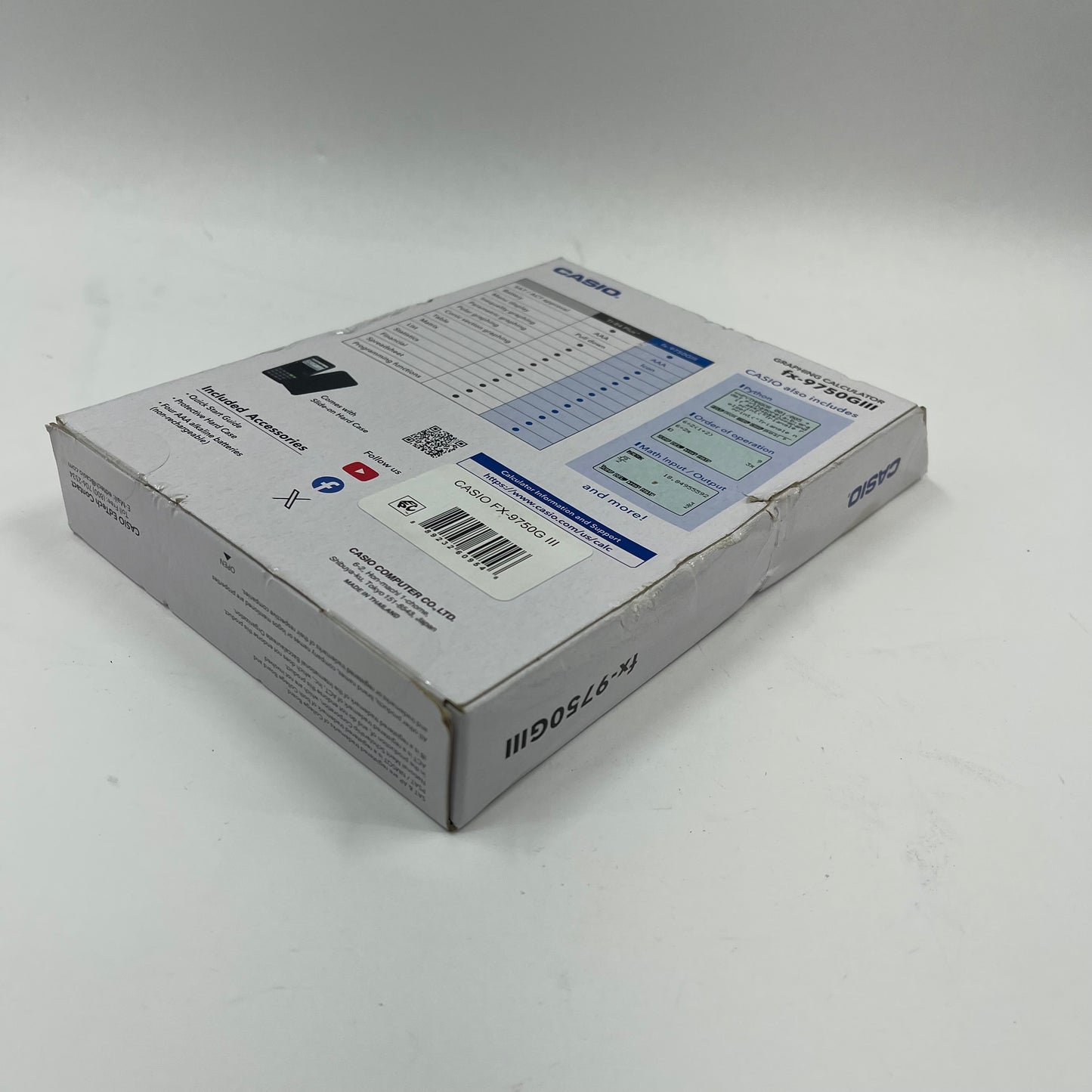 New Casio FX-9750GIII Graphing Calculator