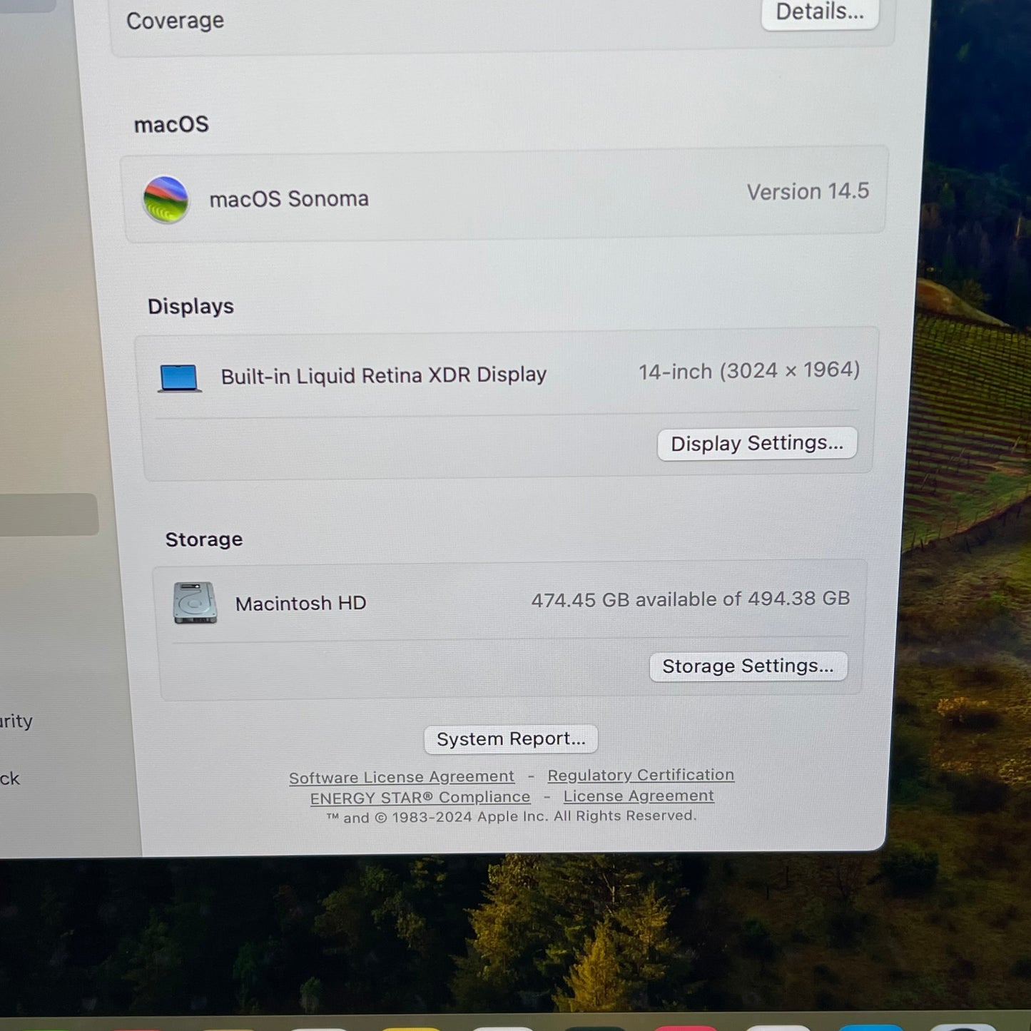 2023 Apple MacBook Pro 14" M3 10C GPU 4.0GHz 8GB RAM 512GB SSD A2918