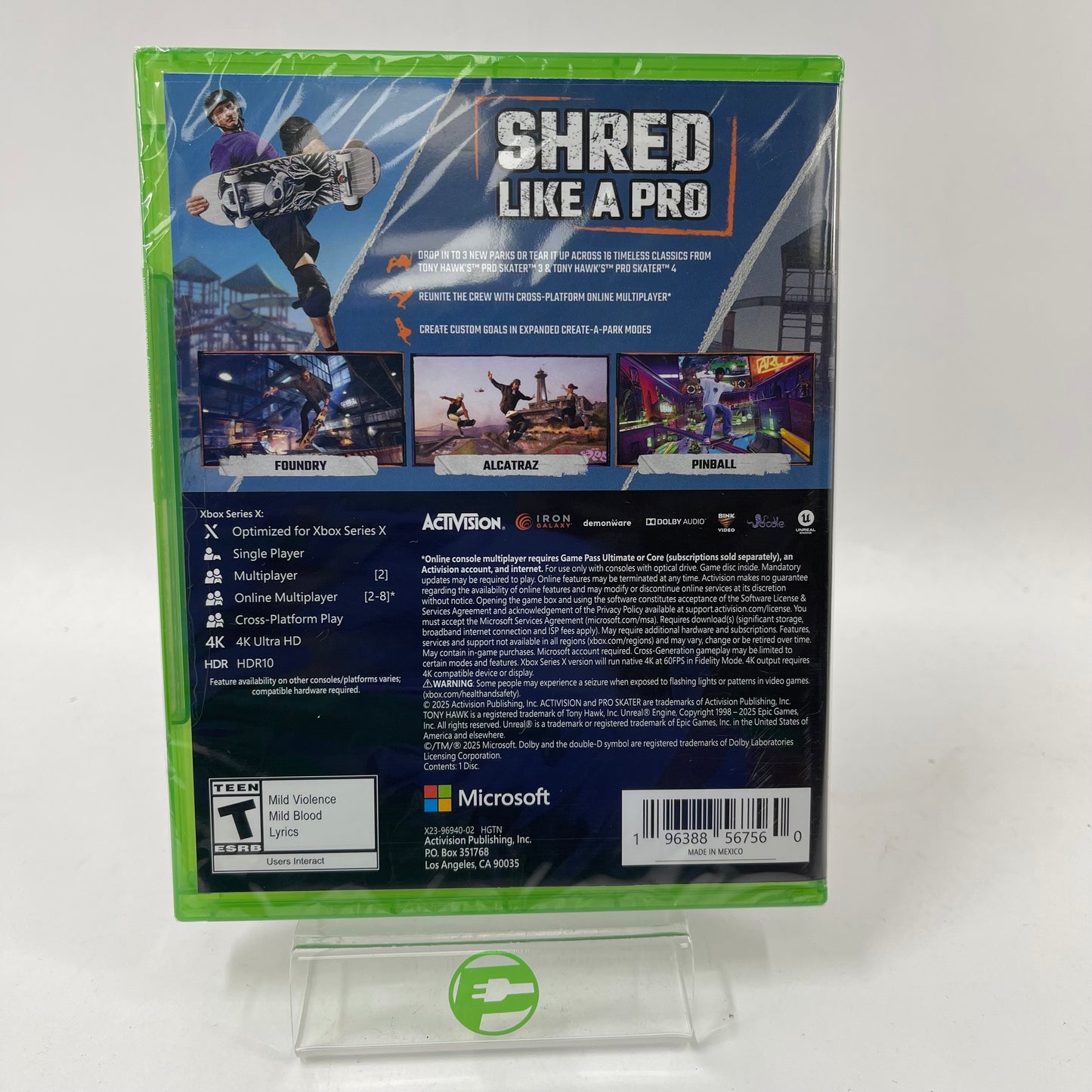 New Tony Hawk's Pro Skater 3 + 4 (Microsoft Xbox Series X, 2025)