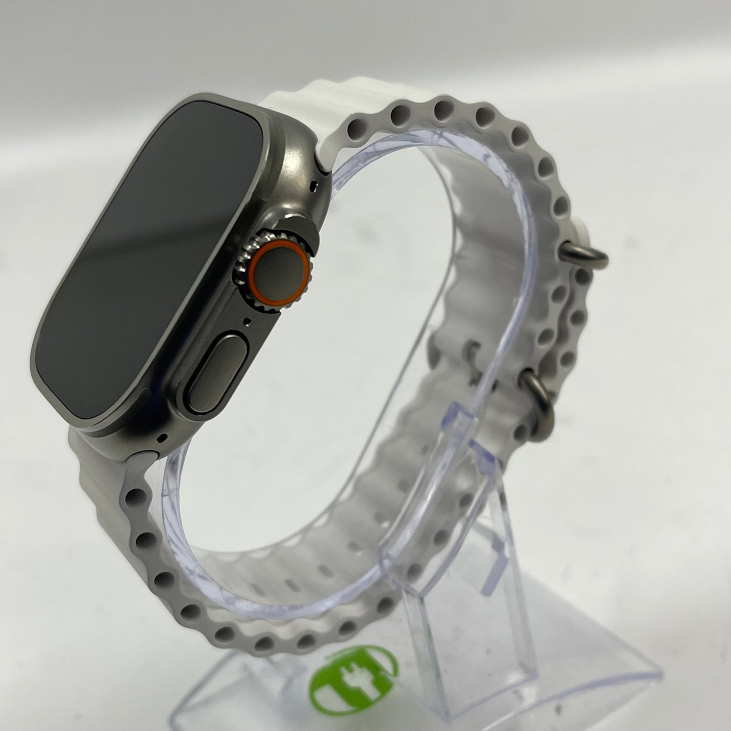 Unlocked Apple Watch Ultra 49MM Natural Titanium White Ocean Band GA02998-US