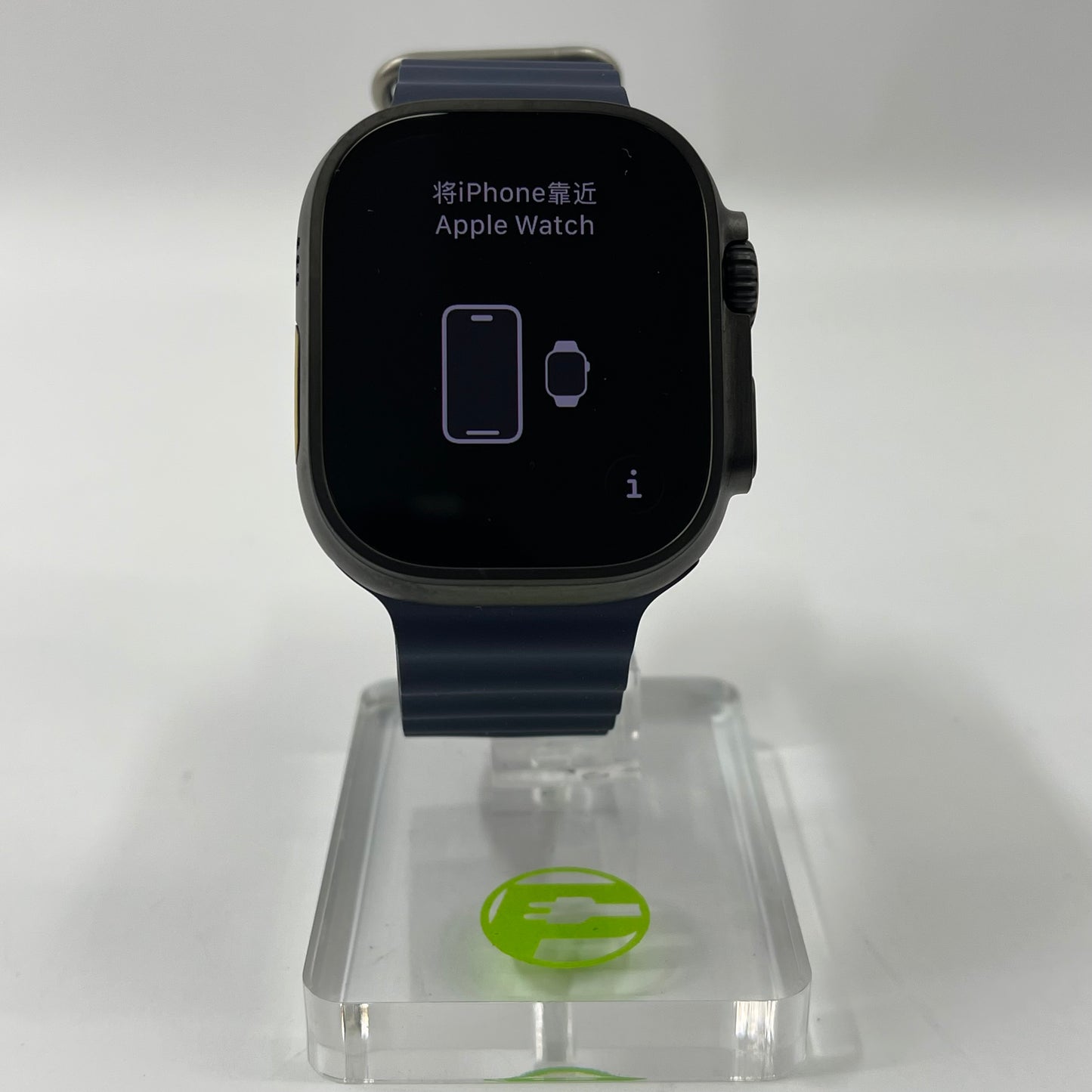 Unlocked Apple Watch Ultra 2 49MM Black Titanium Anchor Blue Ocean Band