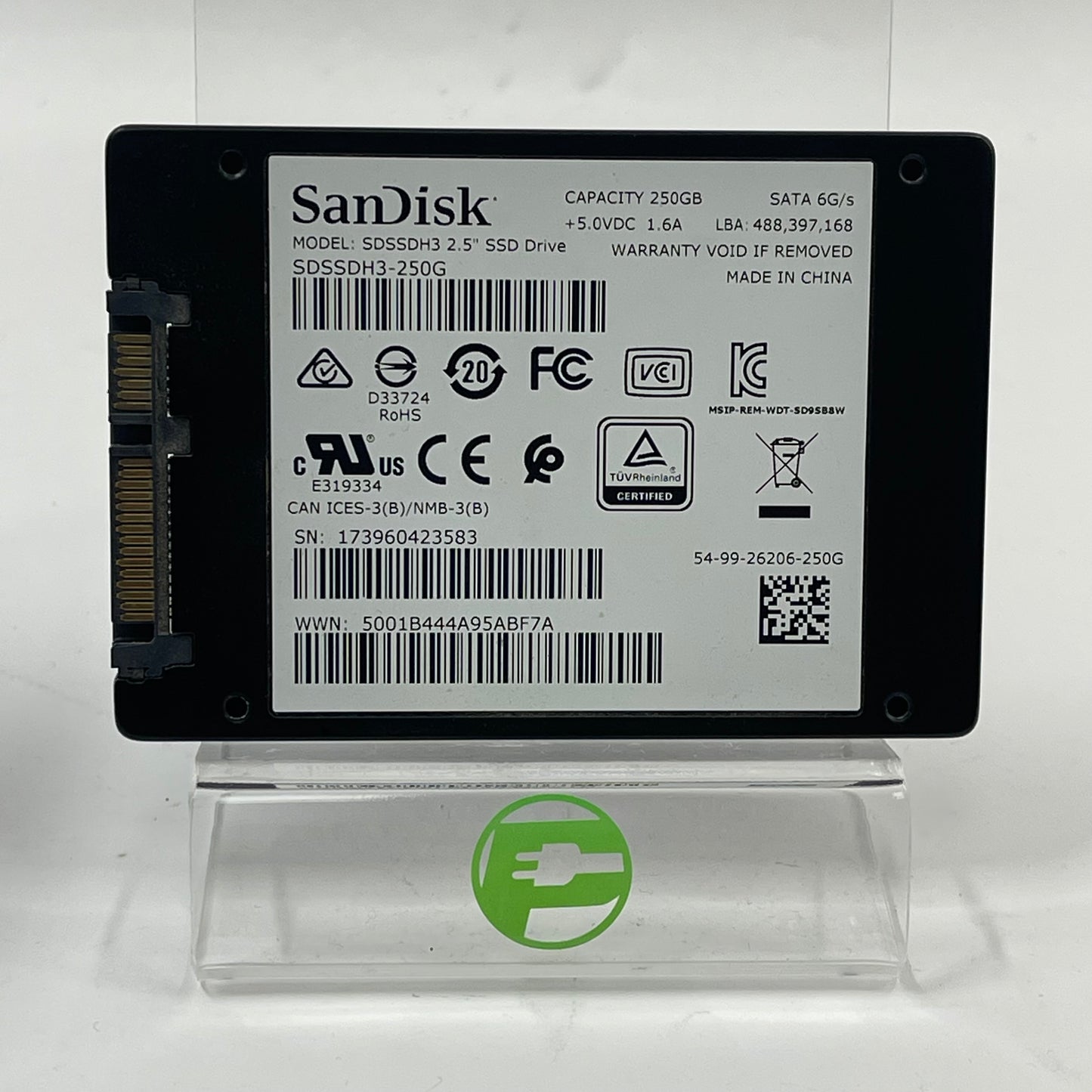 SanDisk Ultra 3D 250GB SATA III 6Gbps 2.5" SSD SDSSDH3