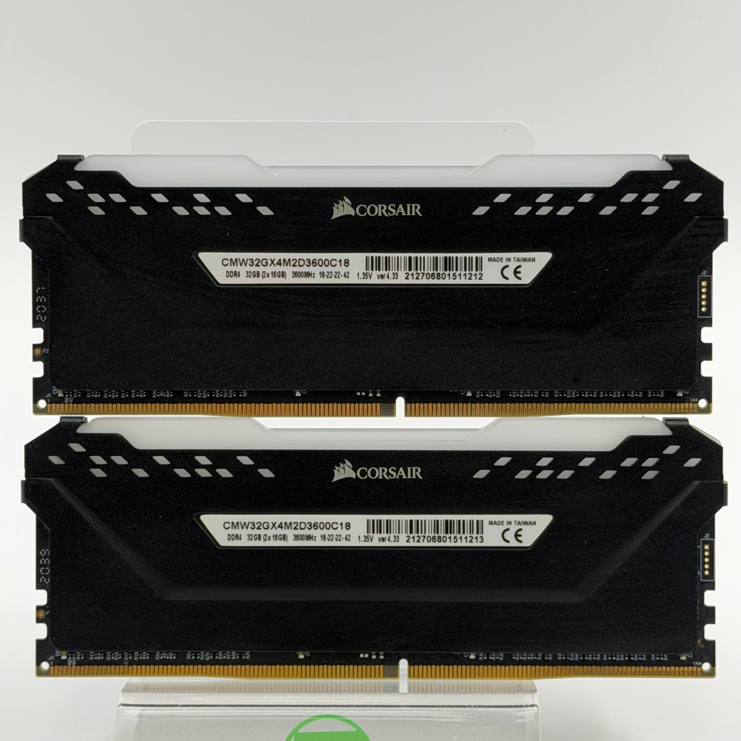 Corsair Vengeance RGB Pro 32GB (2x16GB) RAM DDR4 3600MHz CMW32GX4M2D3600C18