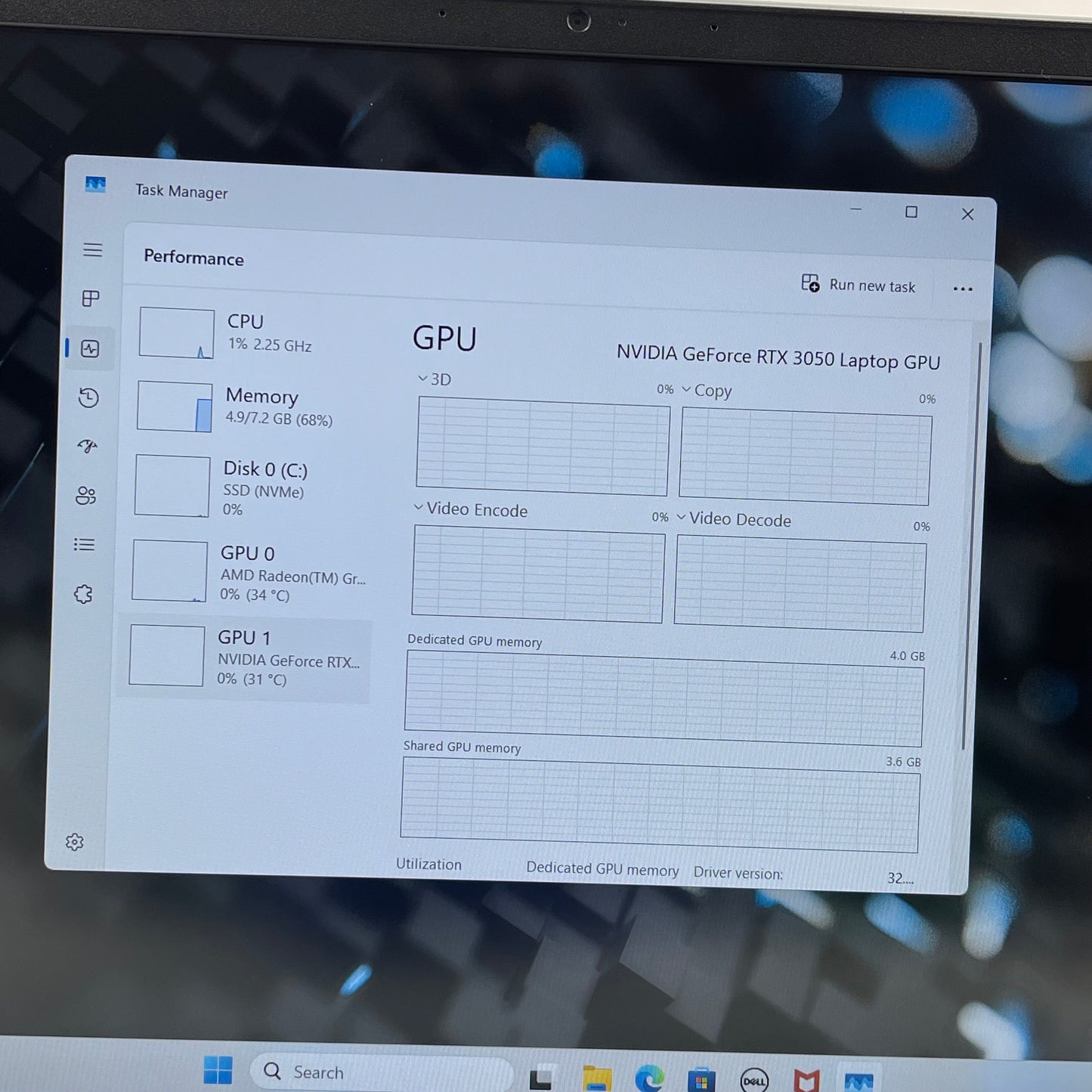 Dell G15 5525 2P3NM 15.6" Ryzen 5 6600H 8GB RAM 512GB SSD GeForce RTX 3050