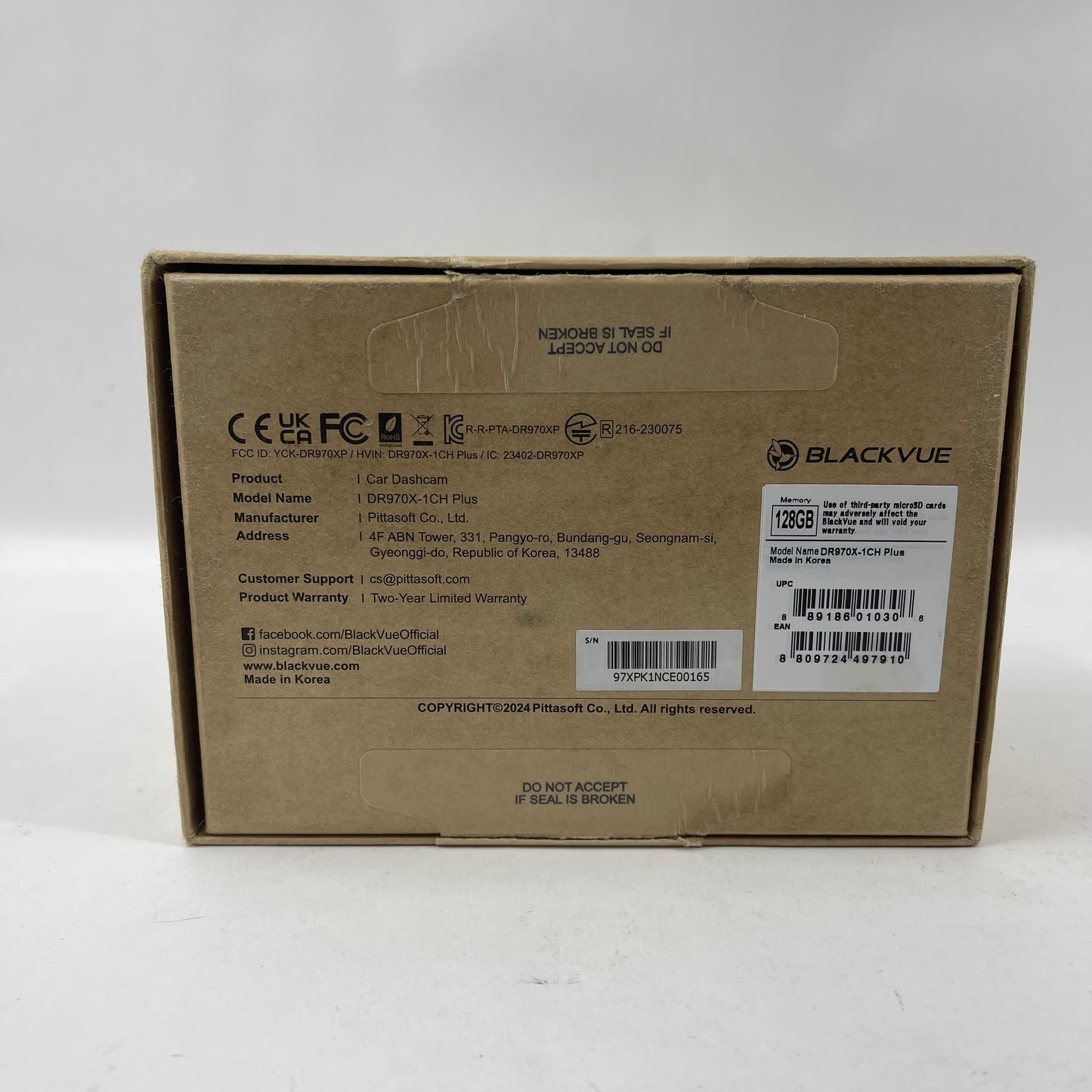 New BlackVue Cloud DR970X-1CH PLUS 4K UHD Car Dashcam