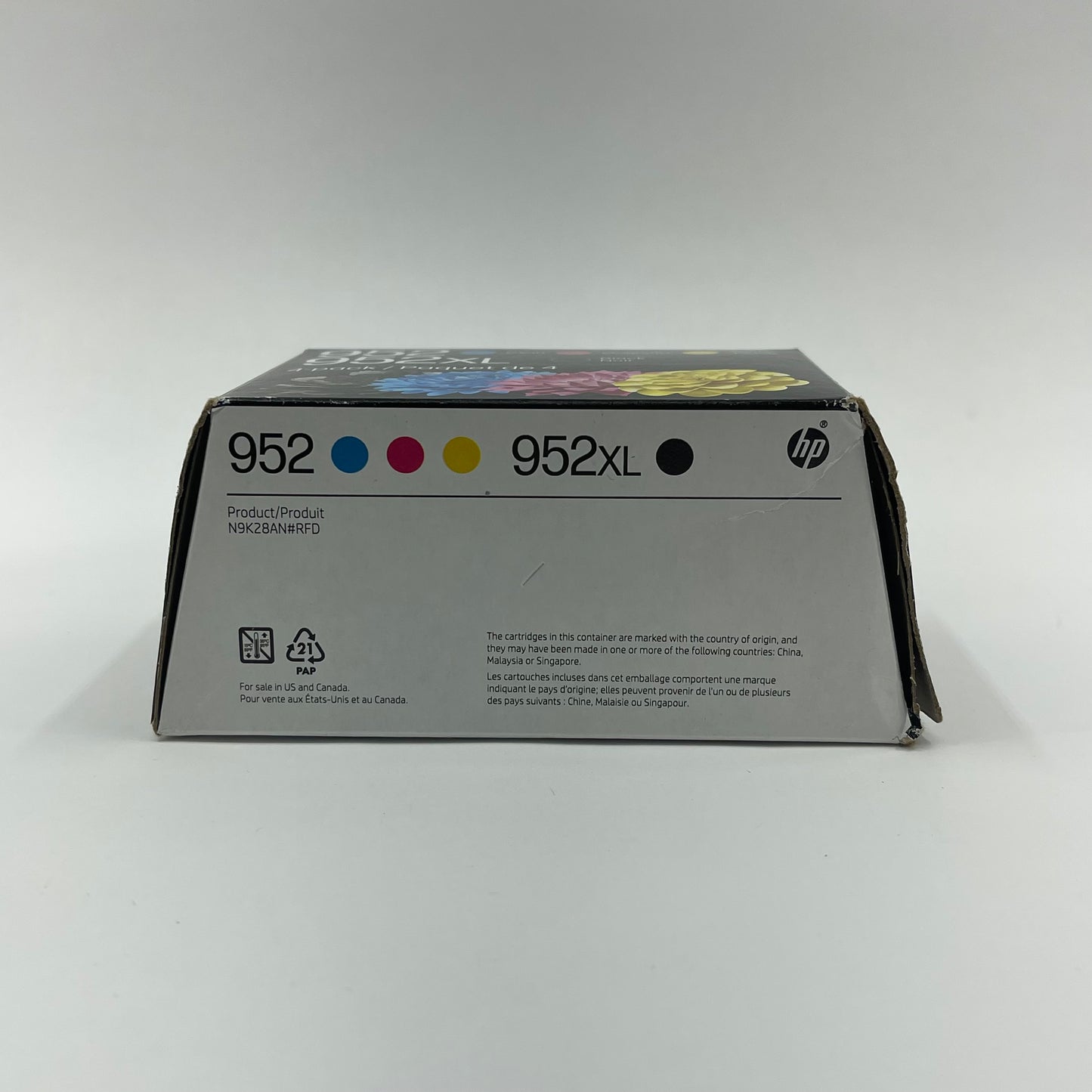 New HP 952 XL 4-Pack N9K28AN Black, Yellow, Cyan and Magenta Ink Cartridge