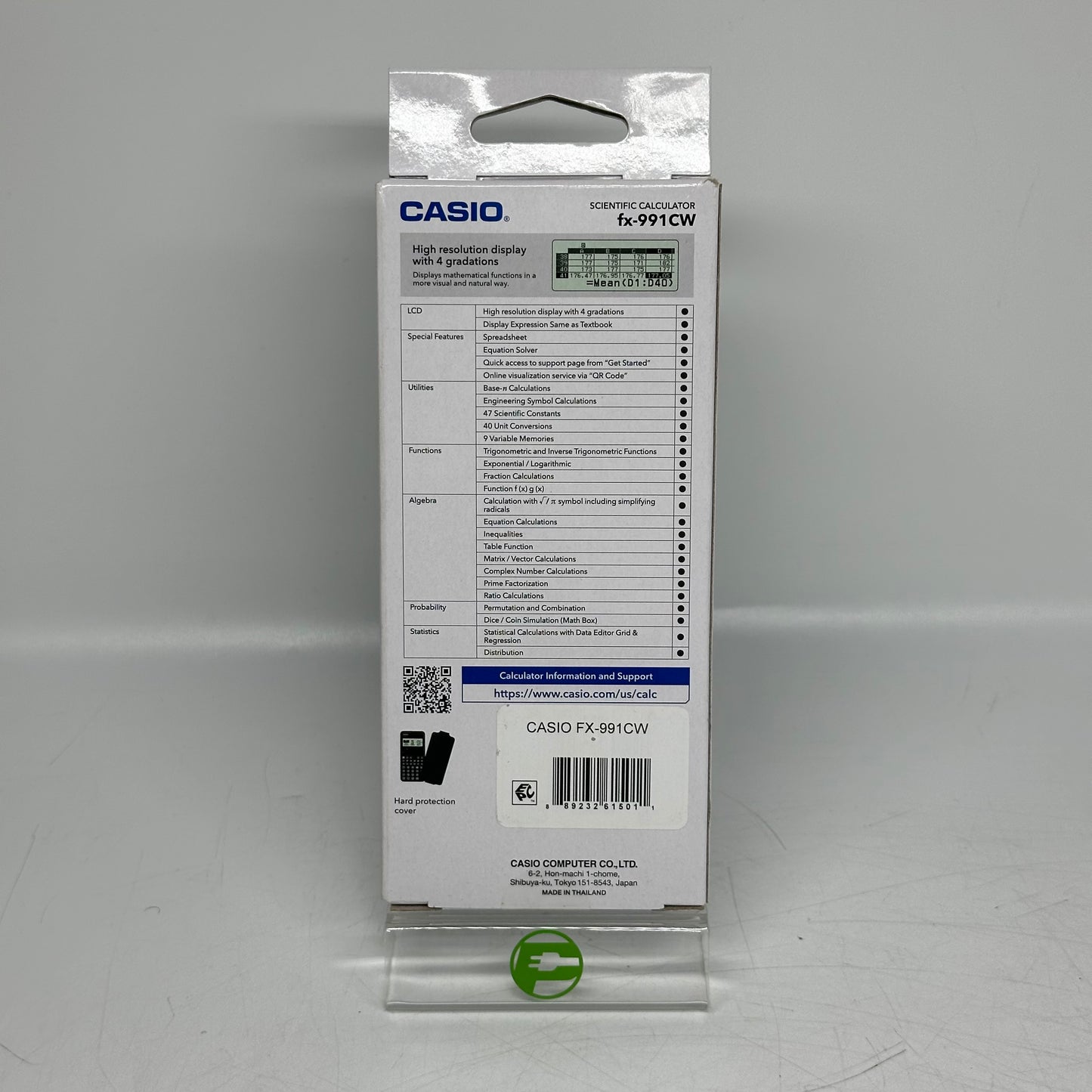 New Casio Graphing Calculator FX-991CW