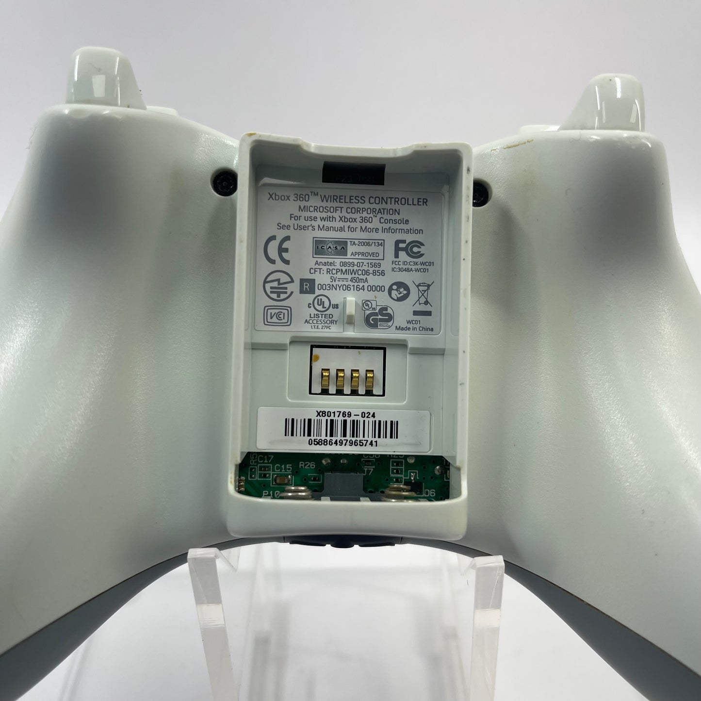 Microsoft Xbox 360 Wireless Controller White X801769-024