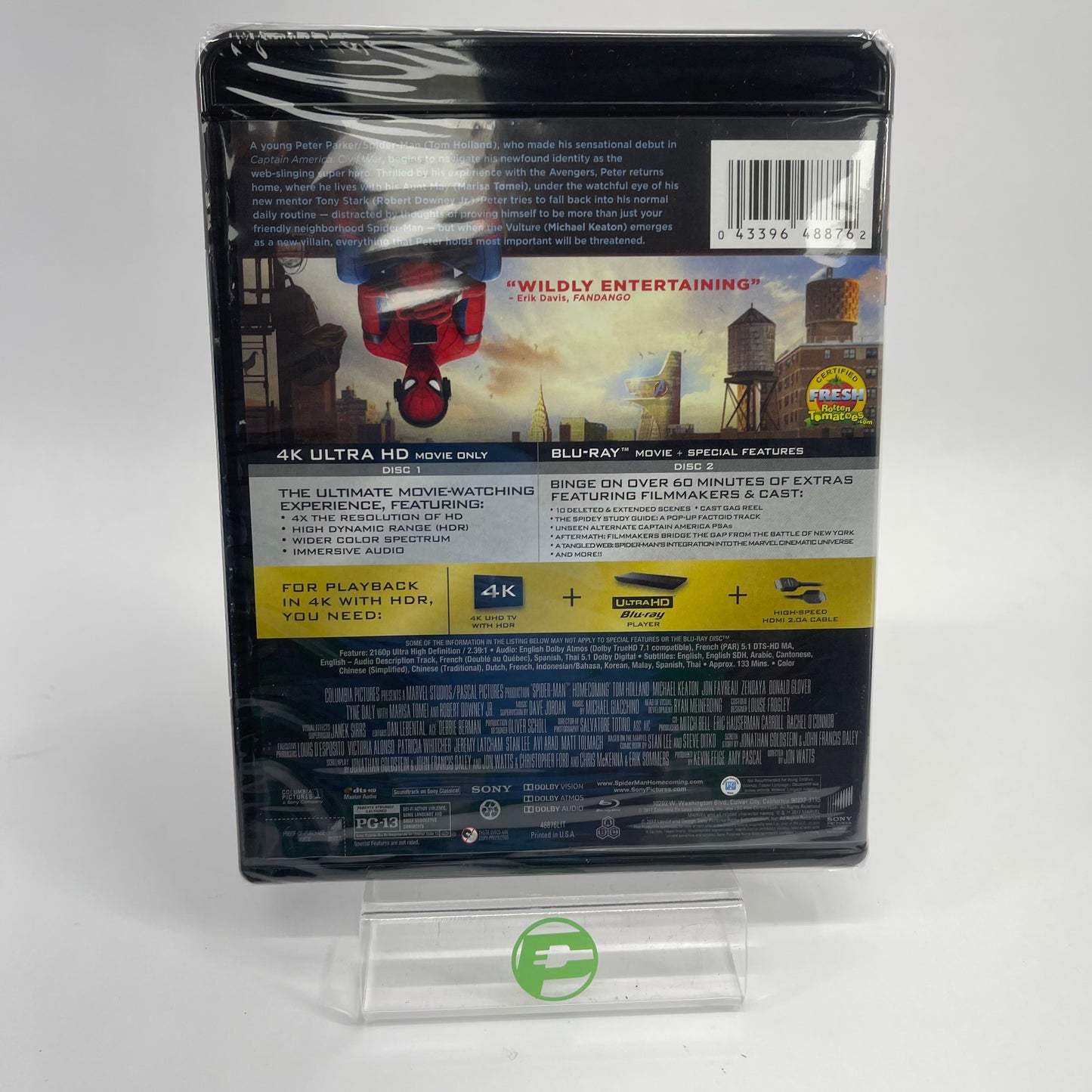 New Sony Spider-Man Homecoming Blu-Ray Disc