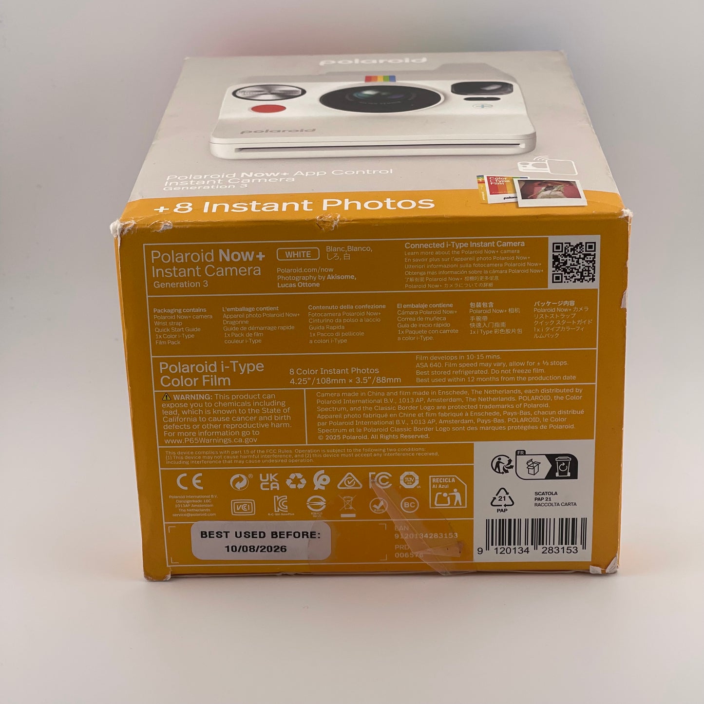 New Polaroid Gen 3 Instant Camera Pebble White PRD006573