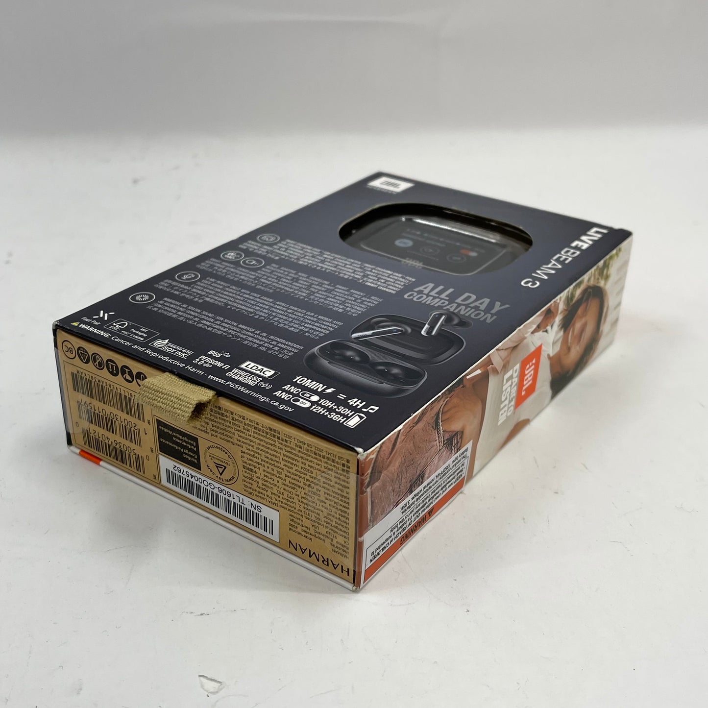New JBL Live Beam 3 Wireless Earbuds JBLLIVEBEAM3BLKAM