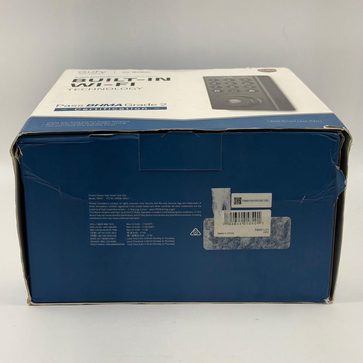 New Eufy Solo Smart Lock D20 Smart Lock T8501