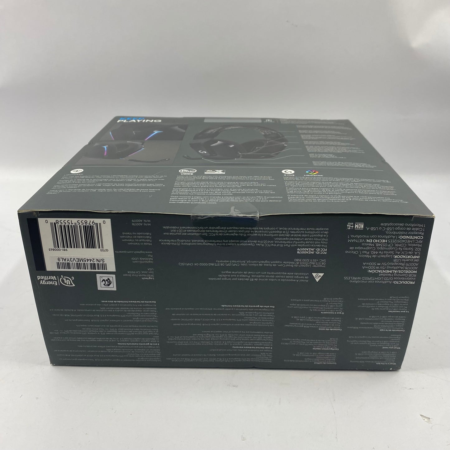 New Logitech G733 LIGHTSPEED Wireless RGB Gaming Headset 981-000863 For PS5 / PC