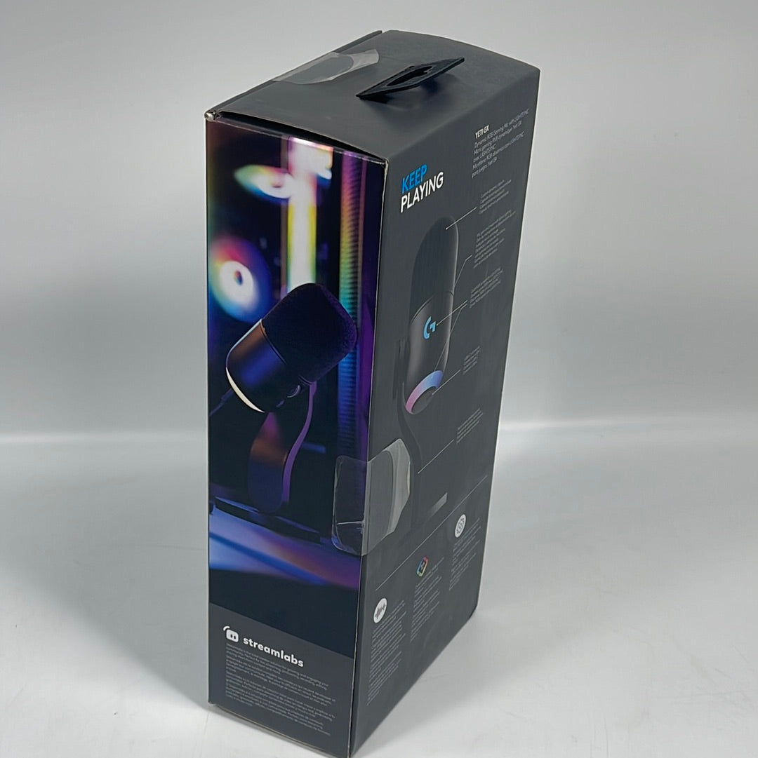 New Logitech YETI GX Dynamic RGB Gaming Microphone with LIGHTSYNC 988-000567