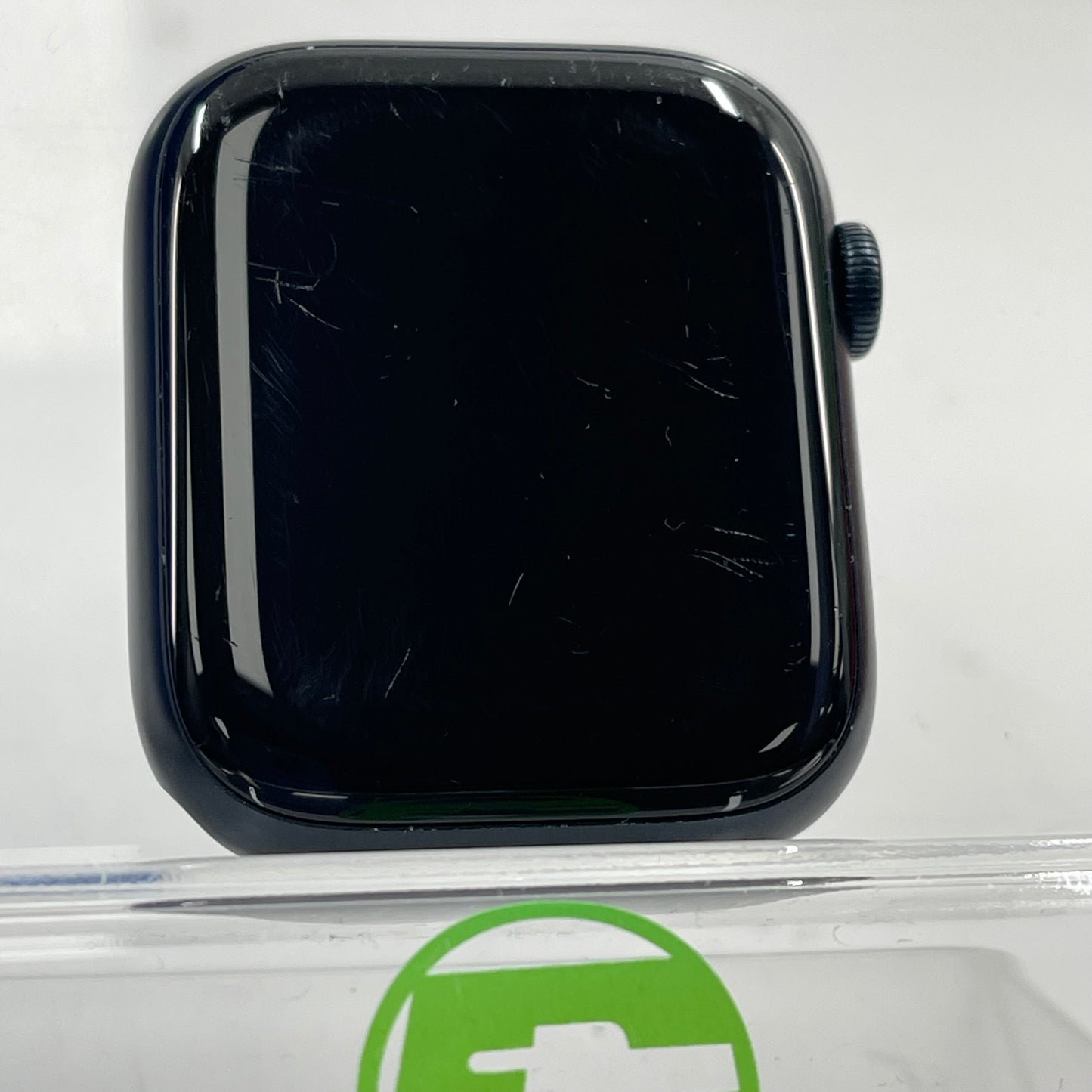 Unlocked Apple Watch Series 9 45MM Midnight Aluminum Blue Milanese Loop Face Only A2984