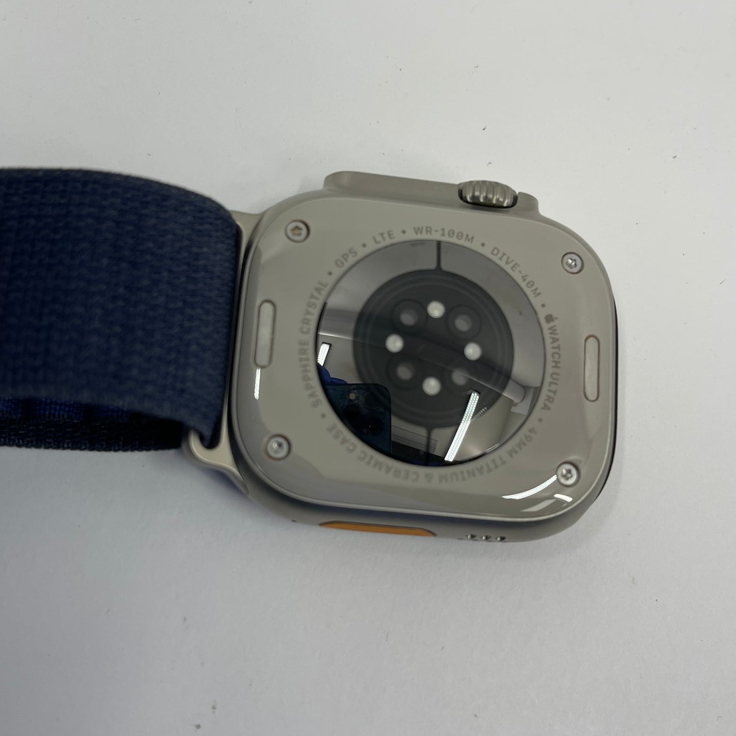 Unlocked Apple Watch Ultra 49MM Natural Titanium Blue Alpine Loop MQEU3LL/A