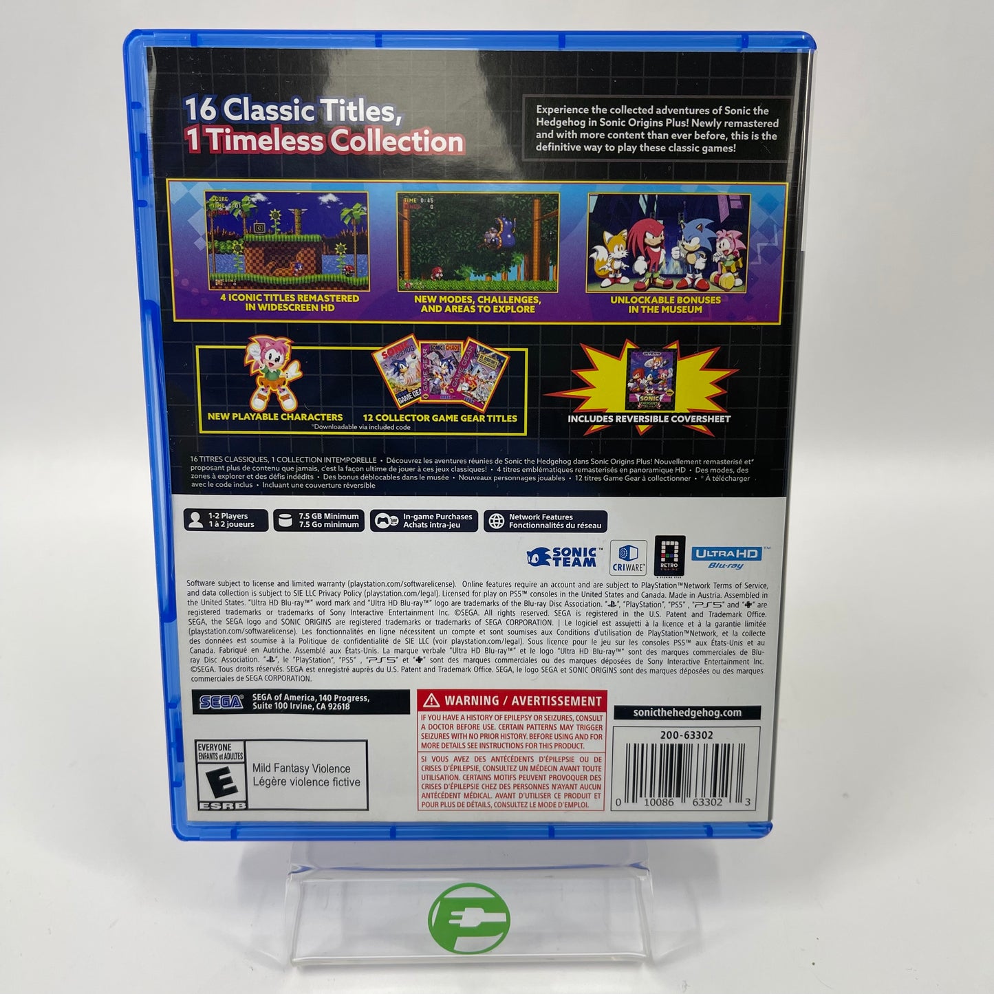 Sonic Origins Plus (Sony PlayStation 5 PS5, 2023)