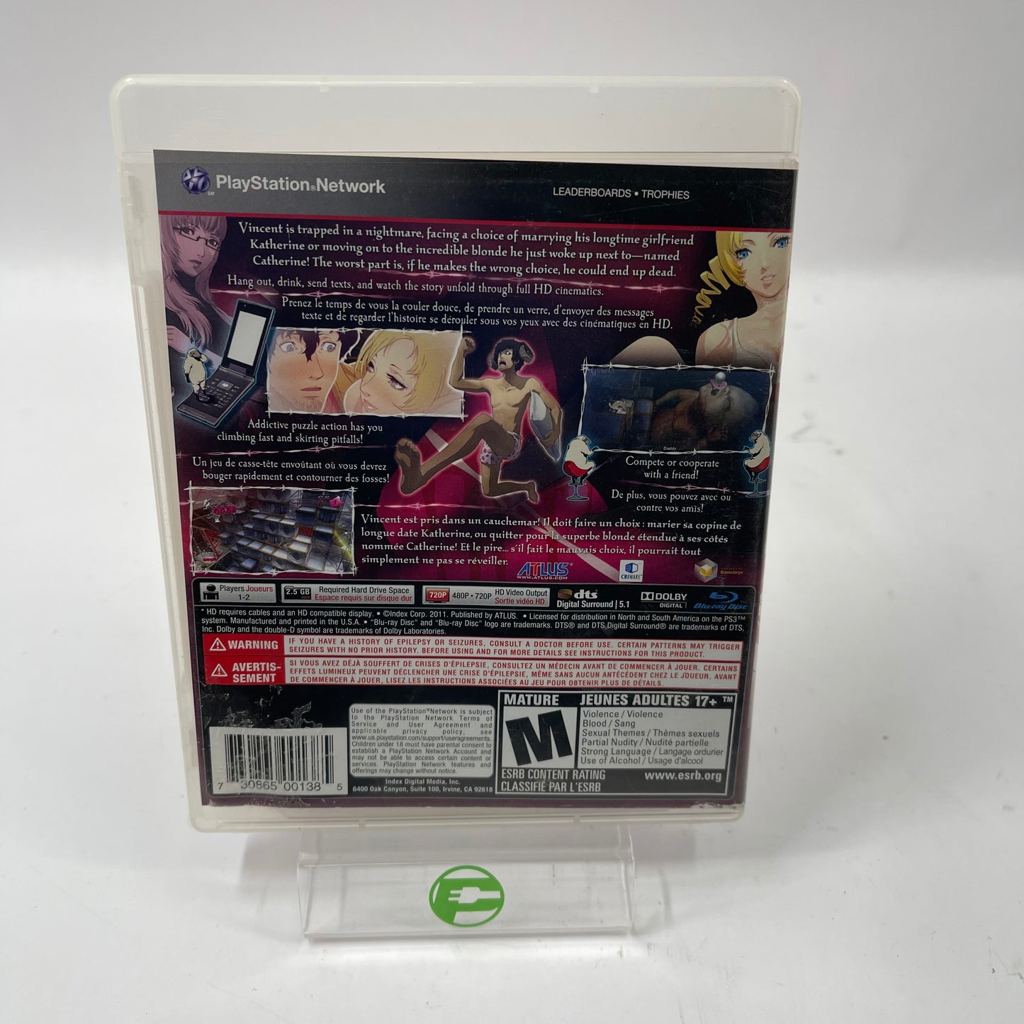 Catherine (Sony PlayStation 3 PS3, 2011)