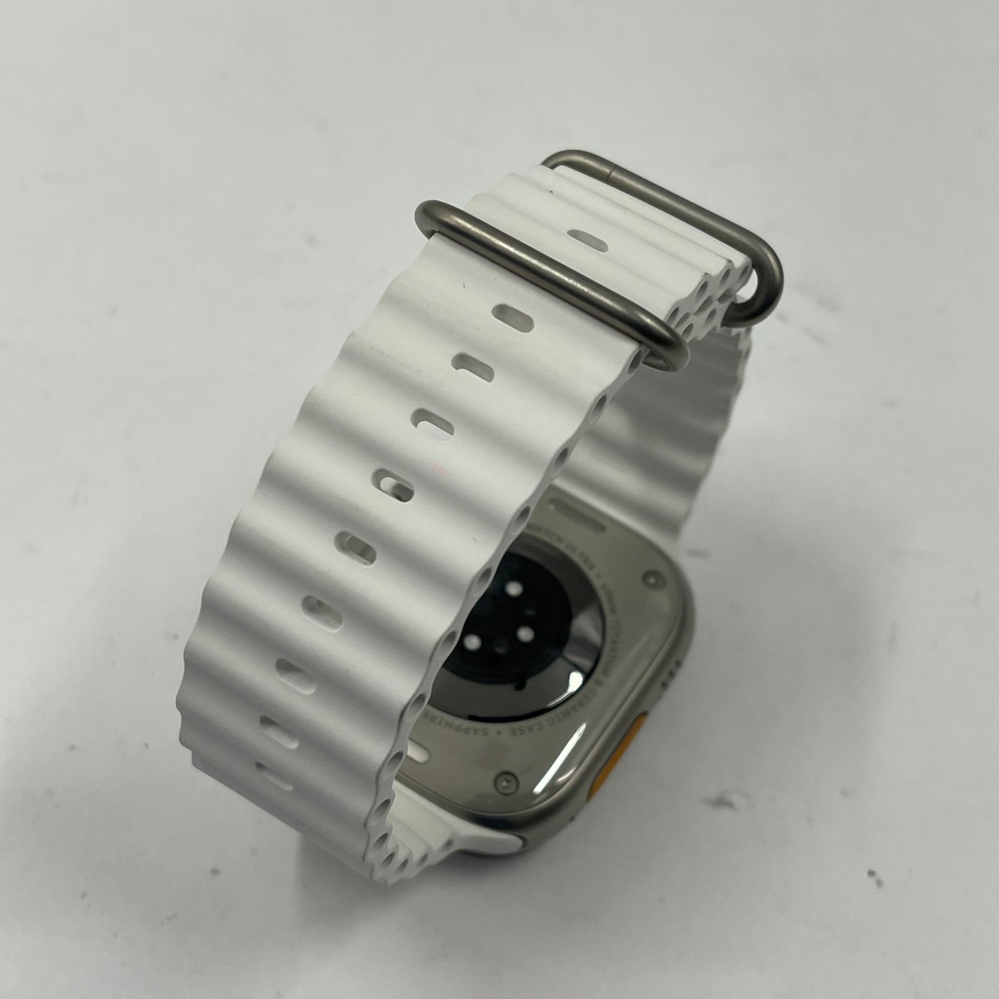 Unlocked Apple Watch Ultra 49MM Natural Titanium White Ocean Band GA02998-US