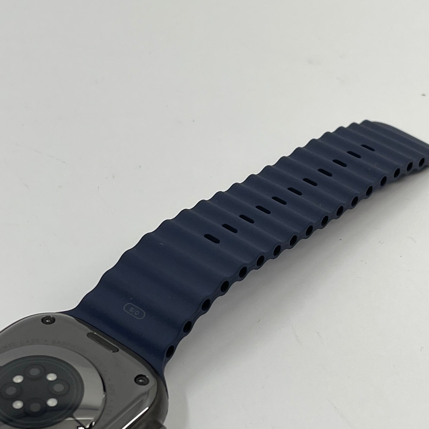 Unlocked Apple Watch Ultra 2 49MM Black Titanium Anchor Blue Ocean Band