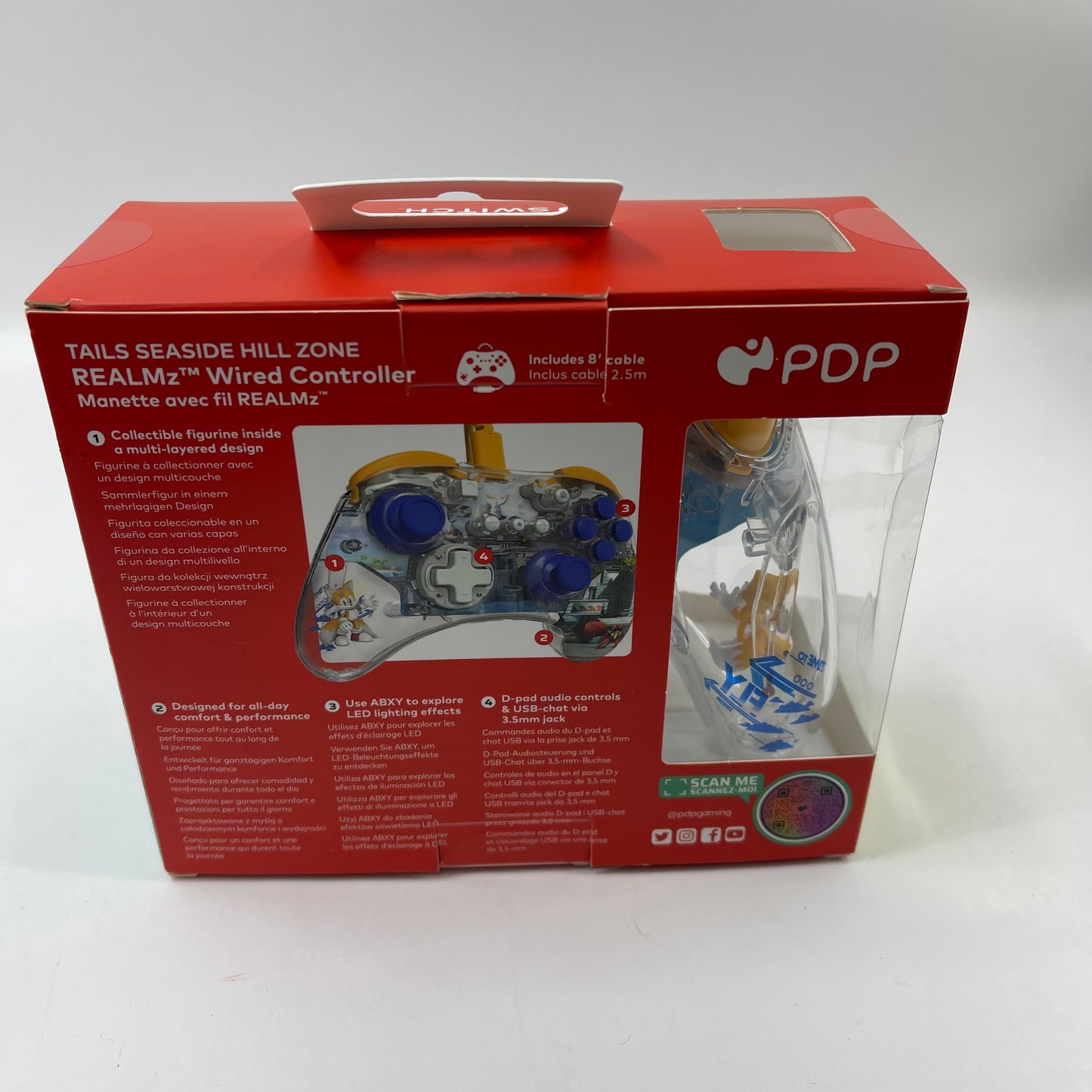 New Nintendo PDP REALMz Wired Controller 500-221-TAI Multi-Colored